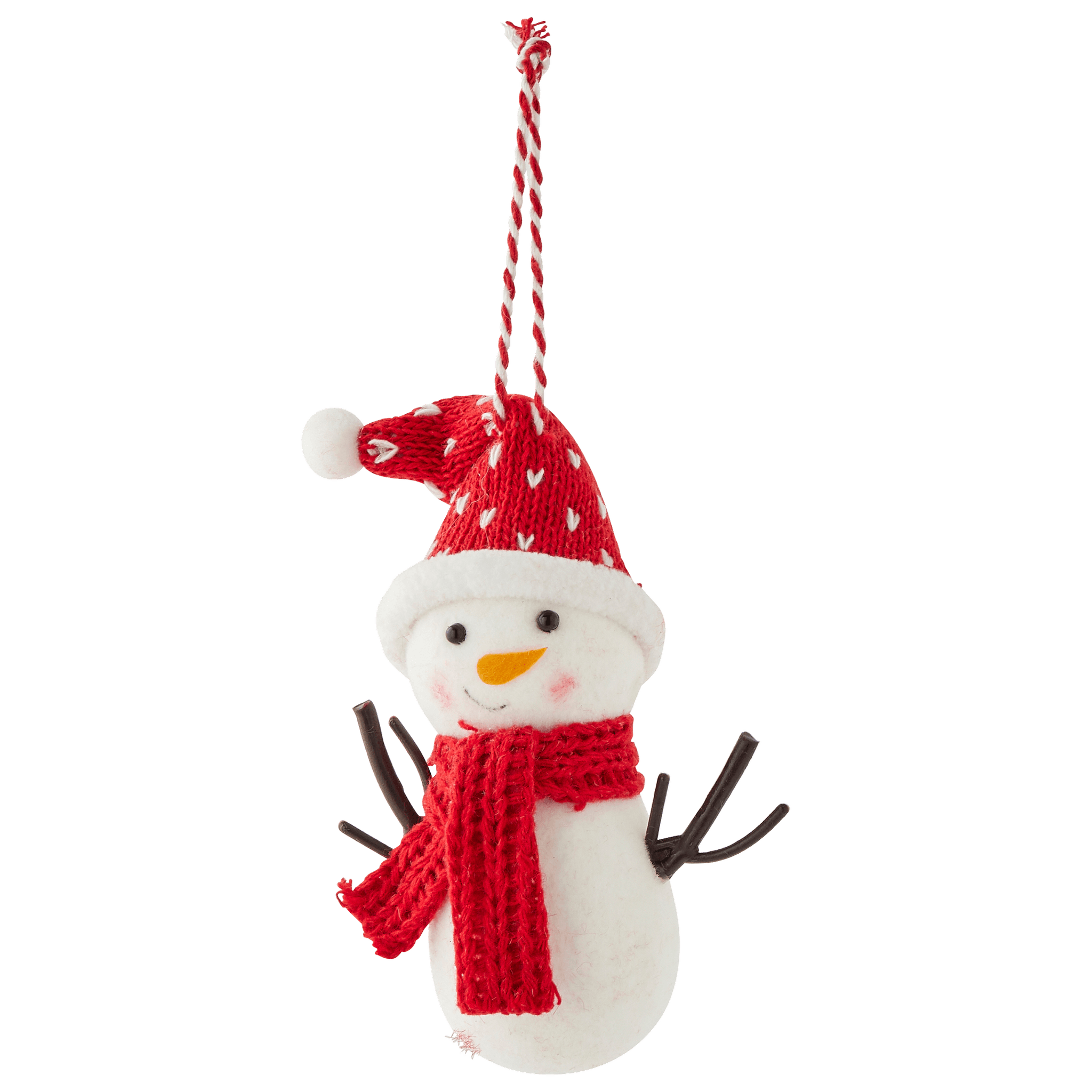 Suspension décorative de Noël - bonhomme de neige avec bonnet rouge - ECLOZ - Image 2