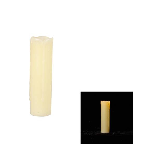 Bougie LED écrue droite H.17,5 cm - ECLOZ