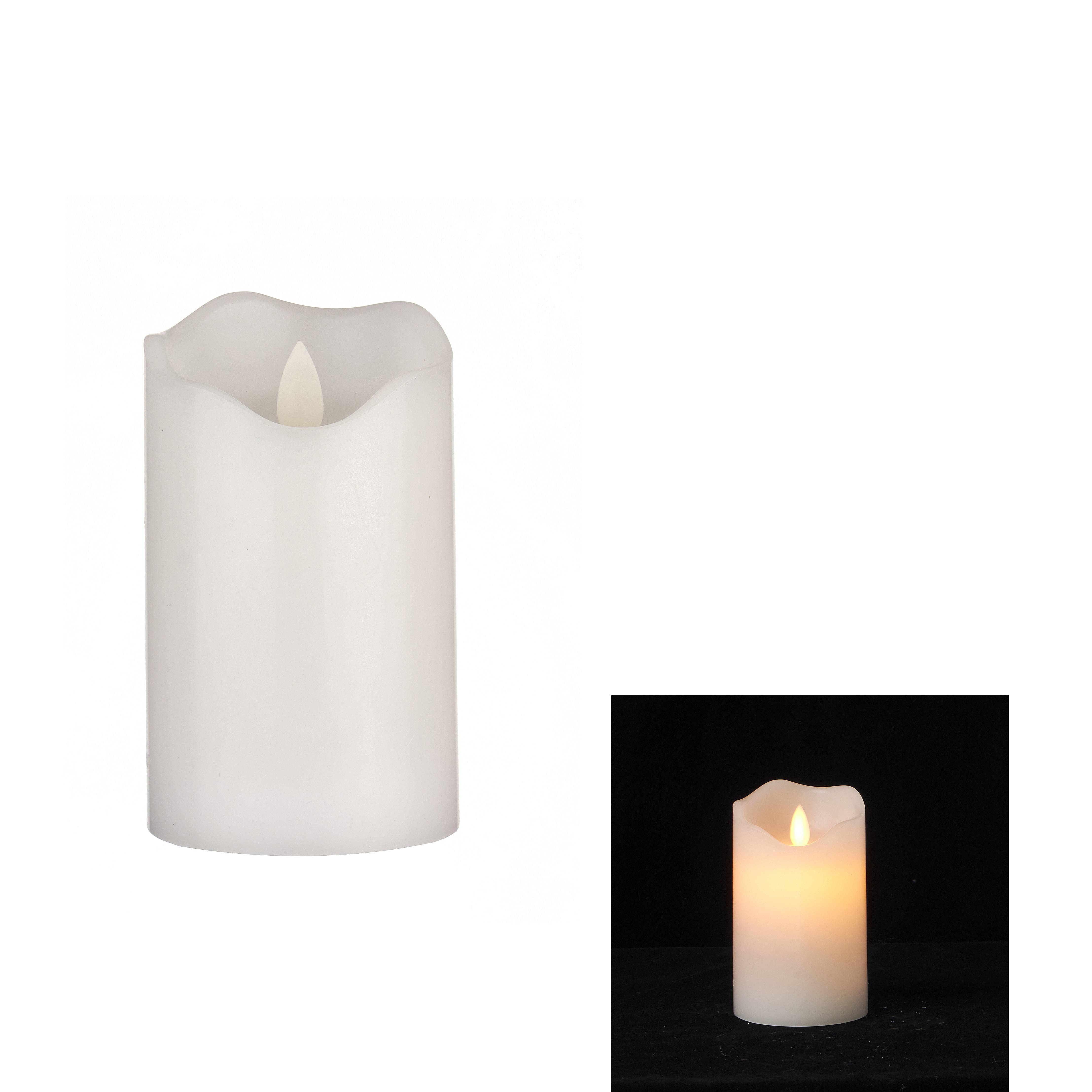 Bougie LED blanche H.10 cm - ECLOZ