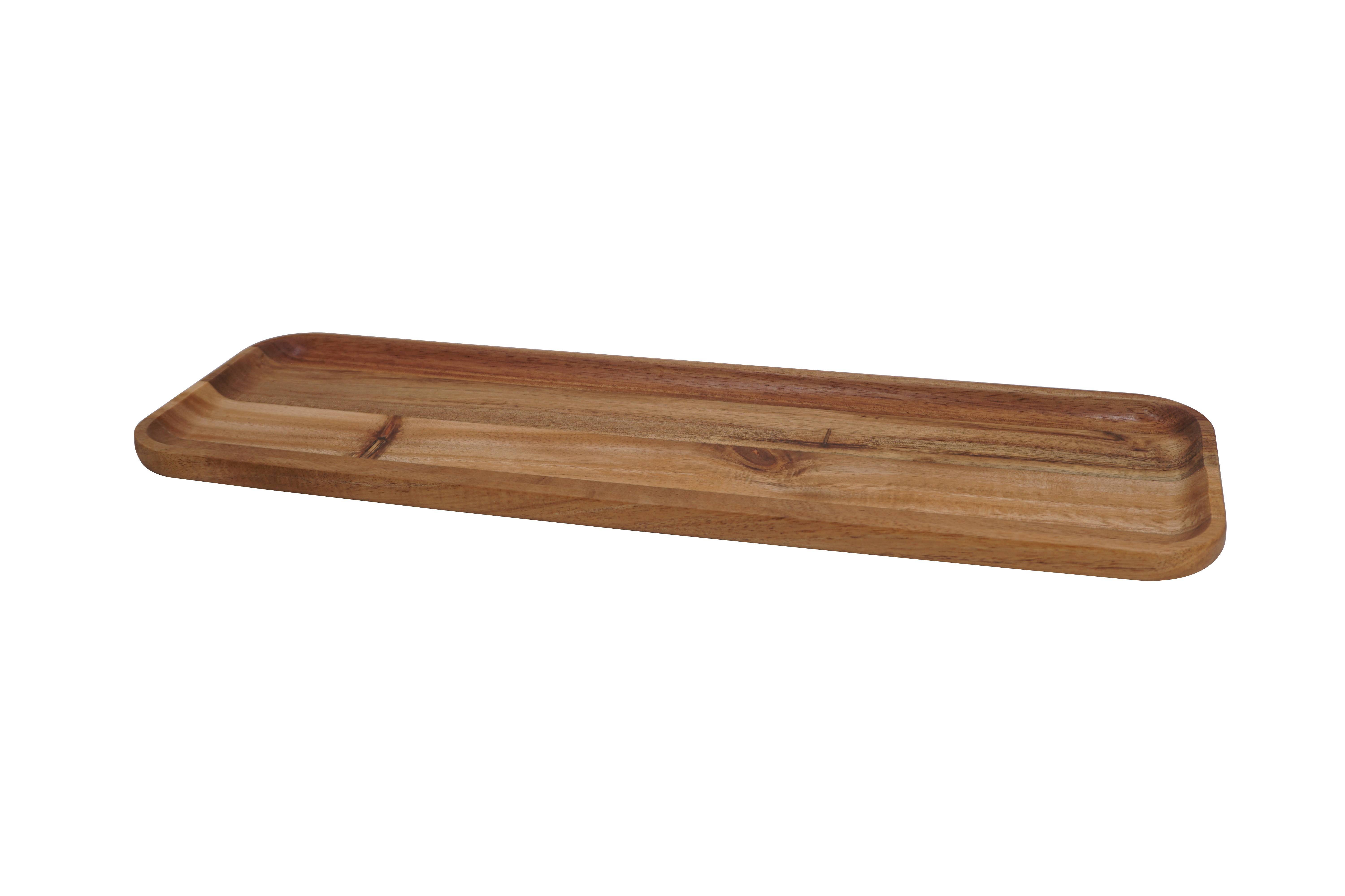 Plateau rectangulaire en bois L.44,5 cm - ECLOZ - Image 1
