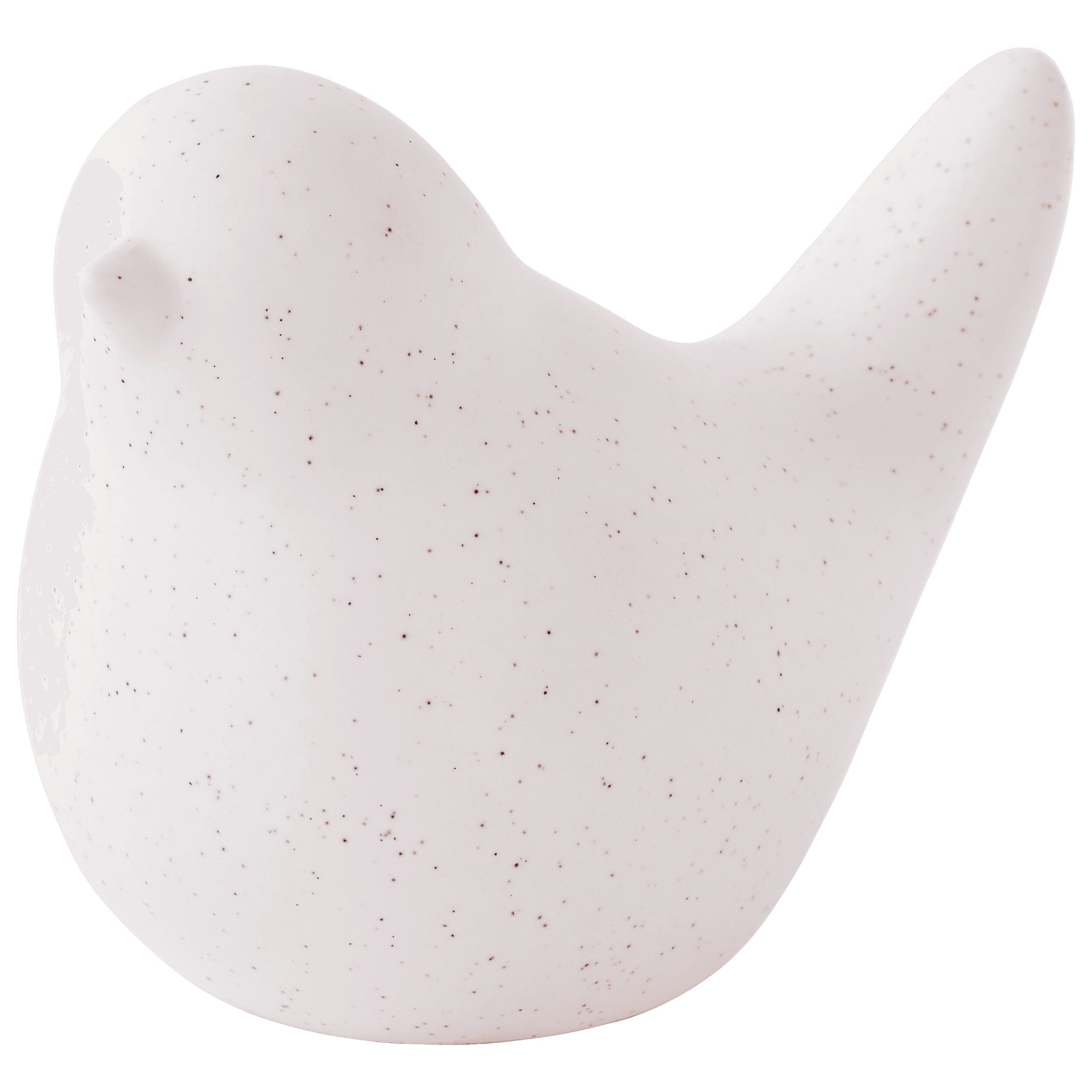 Oiseau en céramique blanc H.9 cm - ECLOZ - Image 2