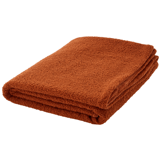 Plaid en peluche orange L.160 x l.130 cm - ECLOZ - Image 2