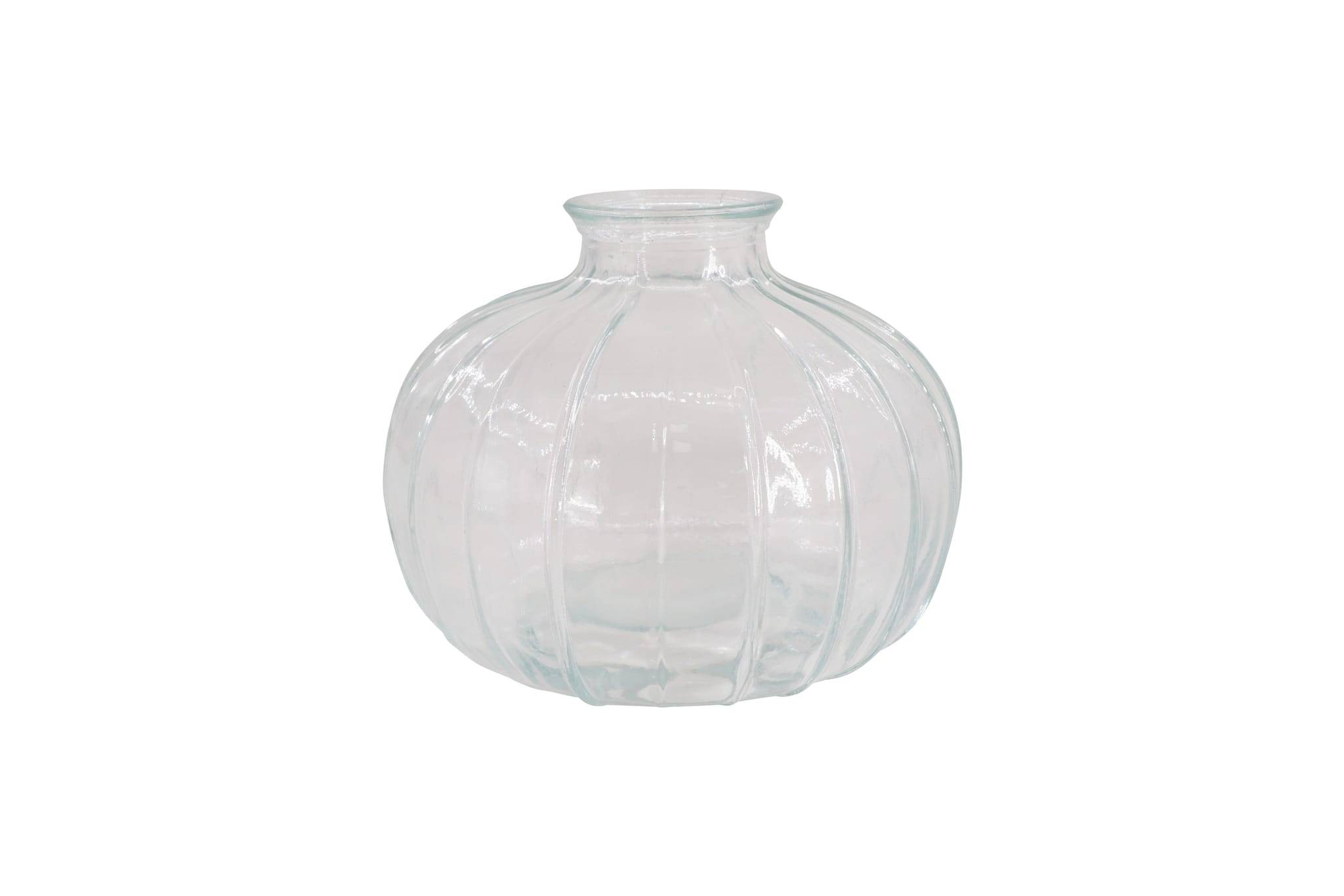 Soliflore boule en verre strié H.8 cm - ECLOZ