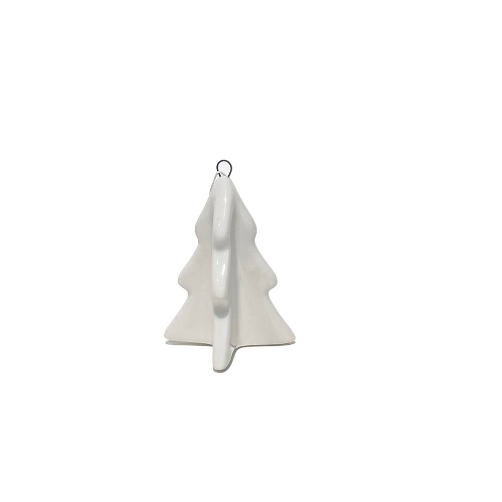 Suspension décorative de Noël blanche sapin céramique - ECLOZ