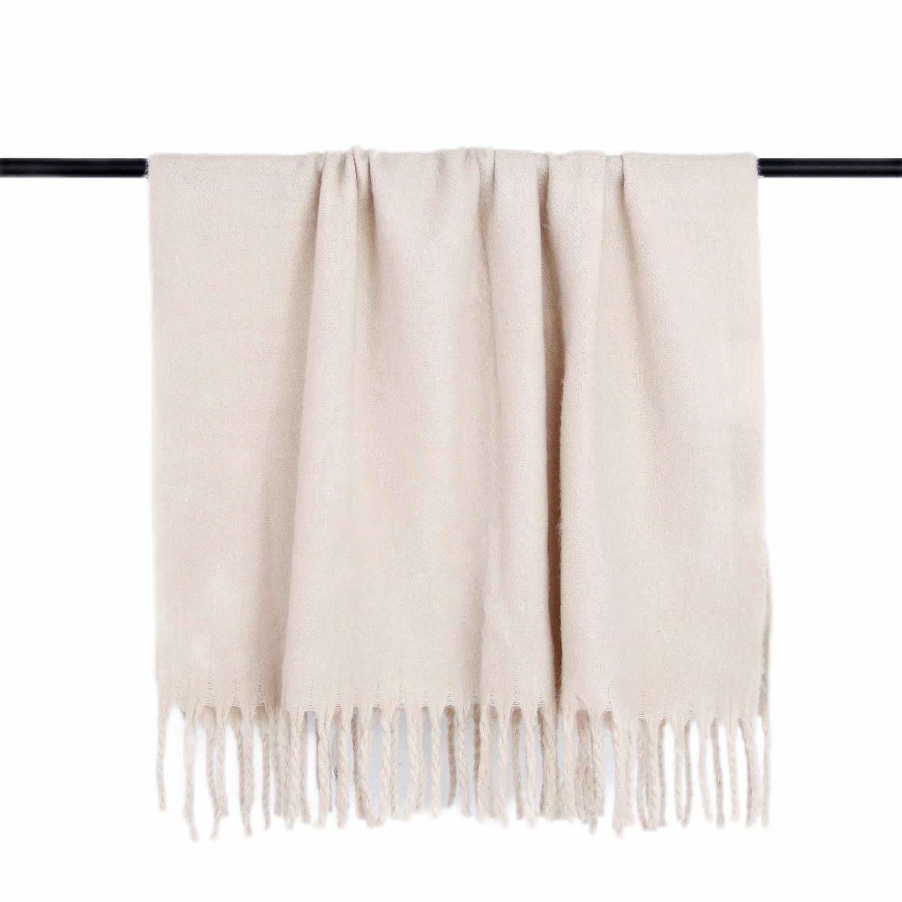 Ecloz - Plaid à franges beige - ECLOZ - Image 2