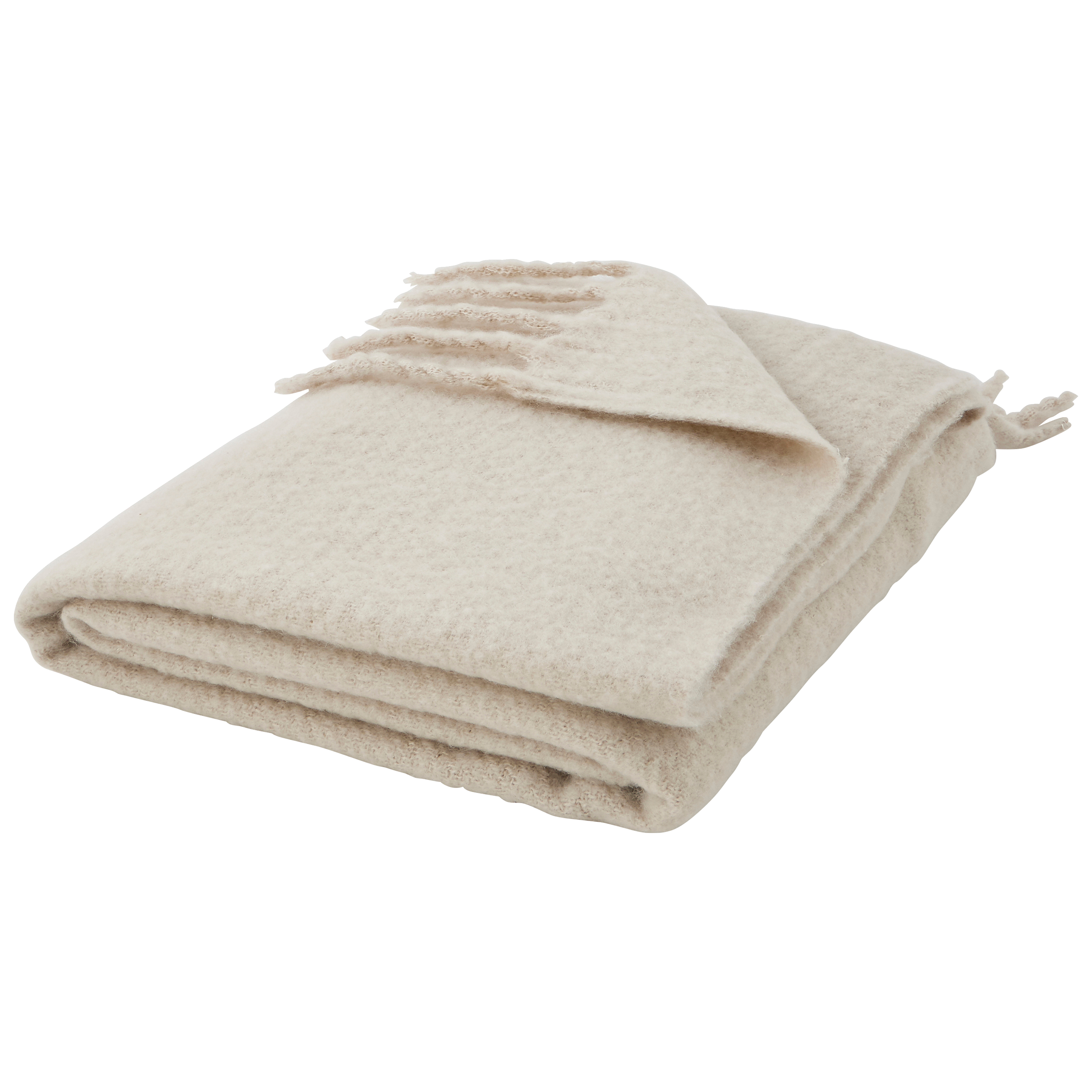 Ecloz - Plaid à franges beige - ECLOZ - Image 1