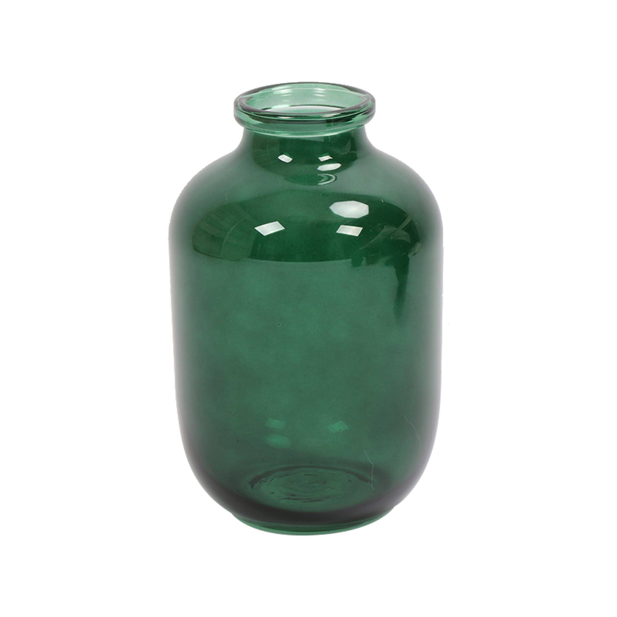 Vase en verre vert sapin H.18 cm - ECLOZ