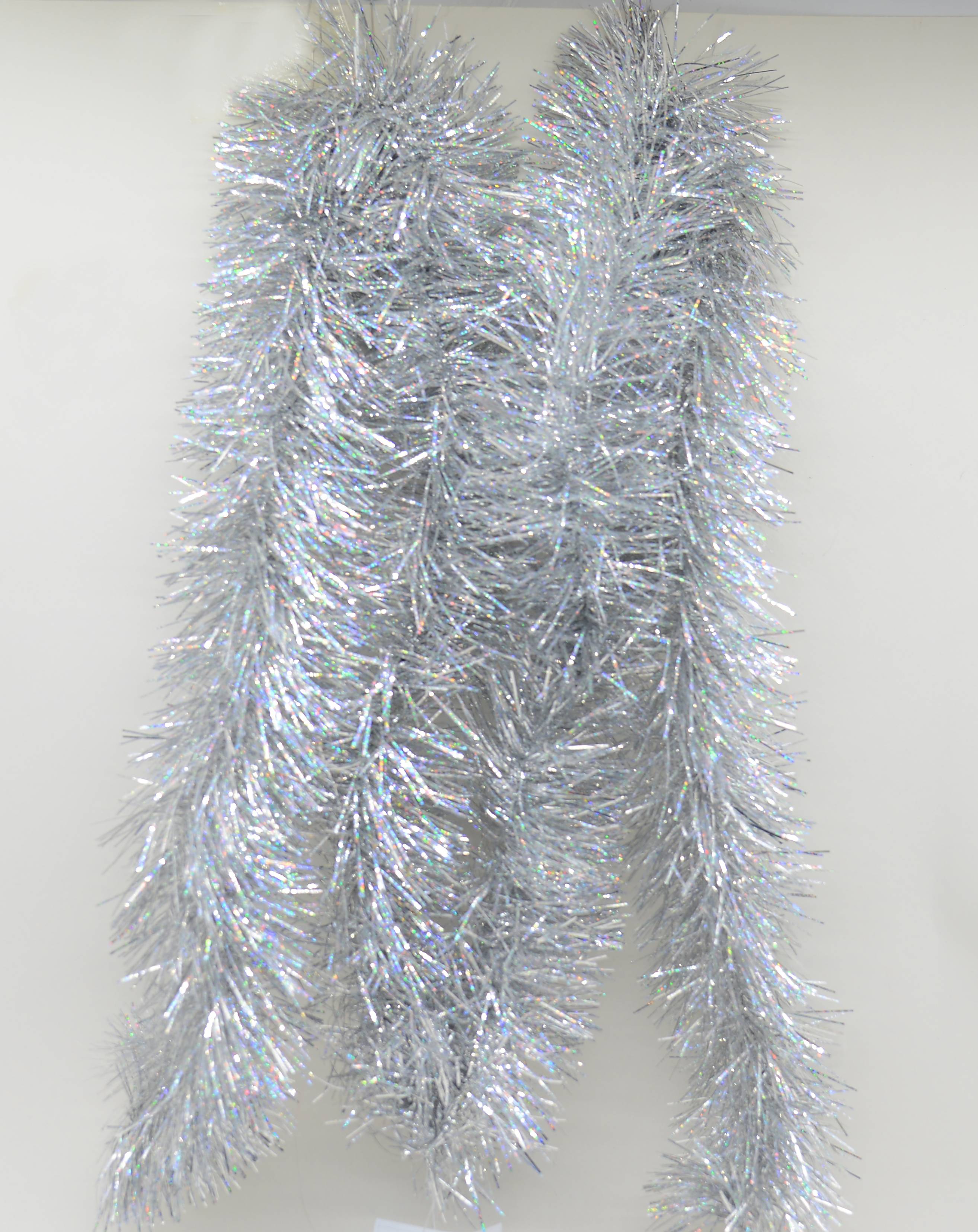 Ecloz - Guirlande de Noël scintillante argent foncé L. 200 cm - ECLOZ - Image 1