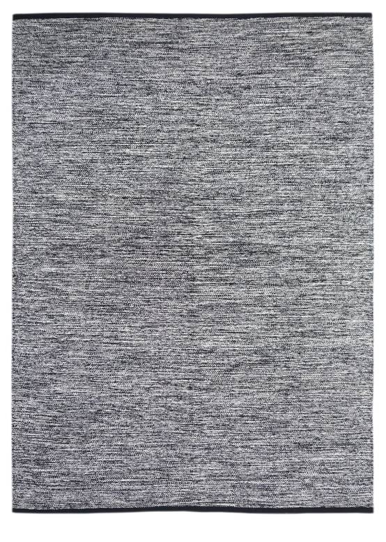 Tapis noir en coton L.200 x l.140 cm - ECLOZ