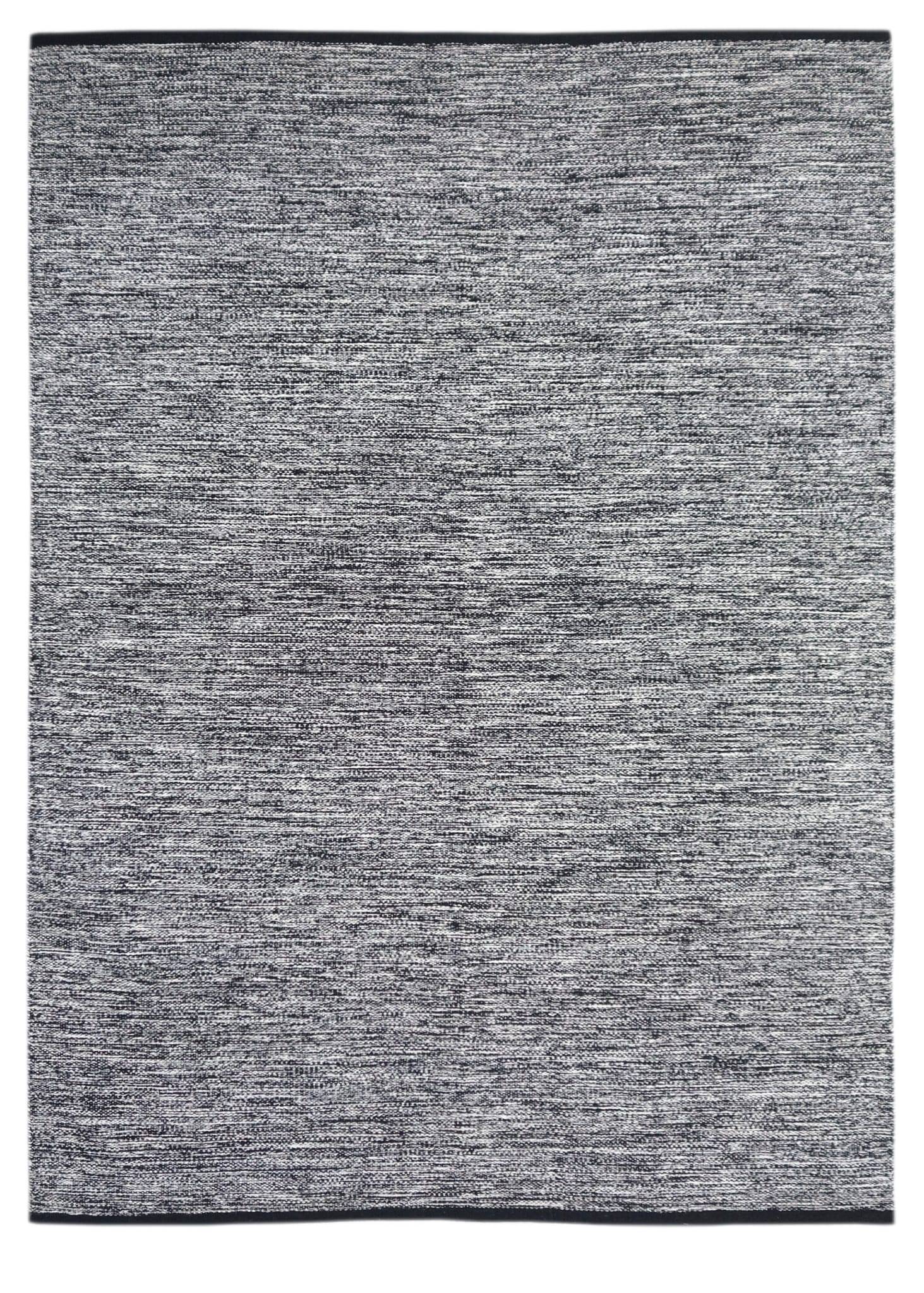 Tapis noir en coton L.200 x l.140 cm - ECLOZ