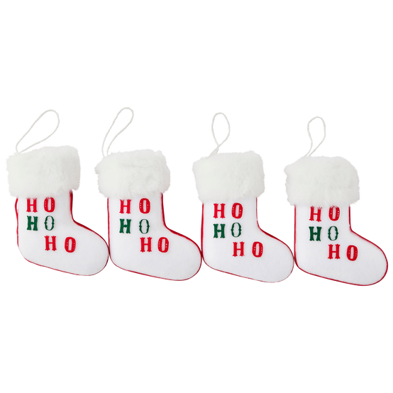 Boîte de 6 suspensions décoratives de Noël - chaussettes de Noël - ECLOZ - Image 2