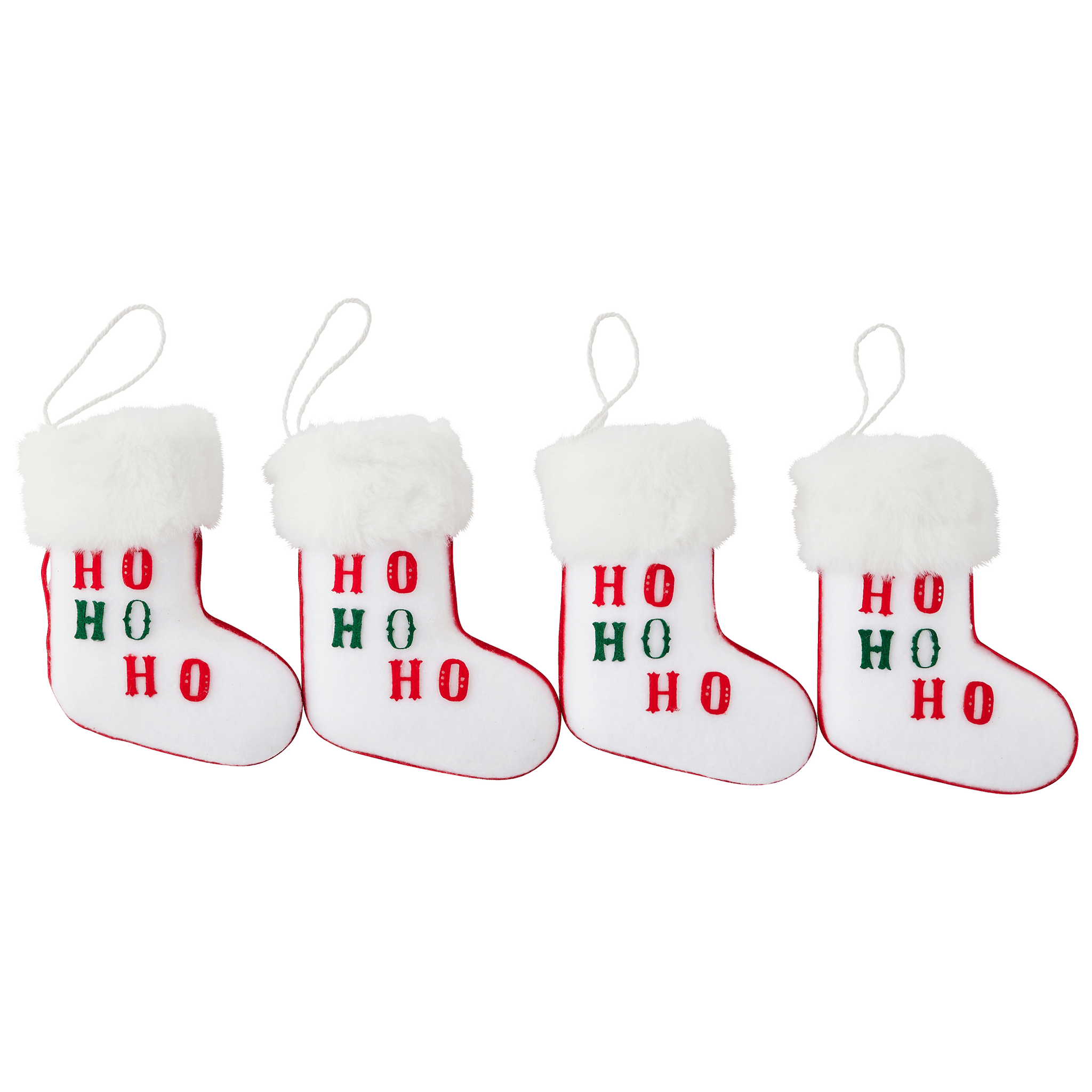 Boîte de 6 suspensions décoratives de Noël - chaussettes de Noël - ECLOZ - Image 2