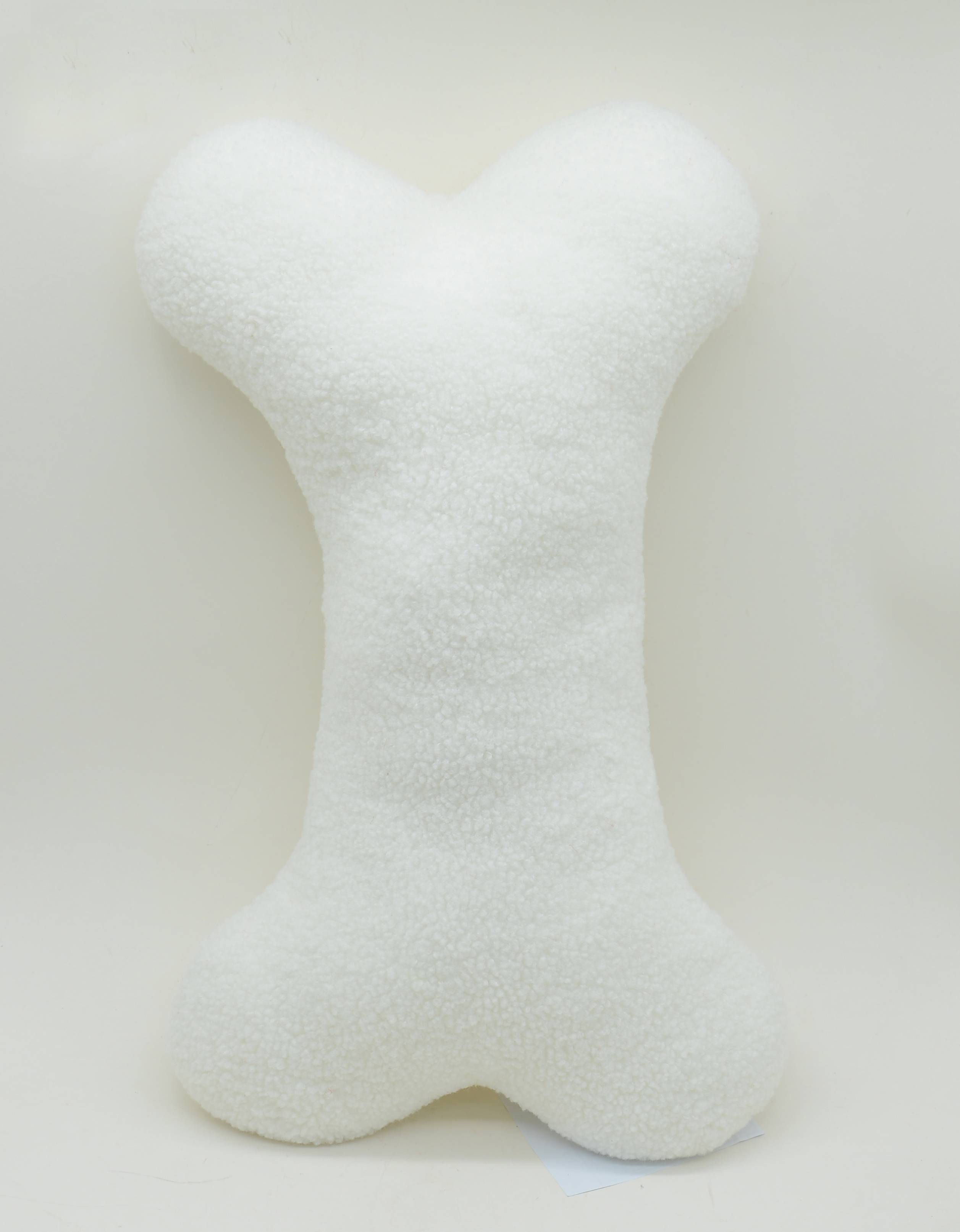 Ecloz - Coussin blanc en os à bouclettes - ECLOZ - Image 1
