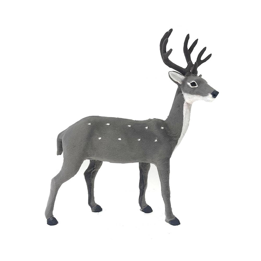 Ecloz - Décoration cerf gris H. 38 cm - ECLOZ