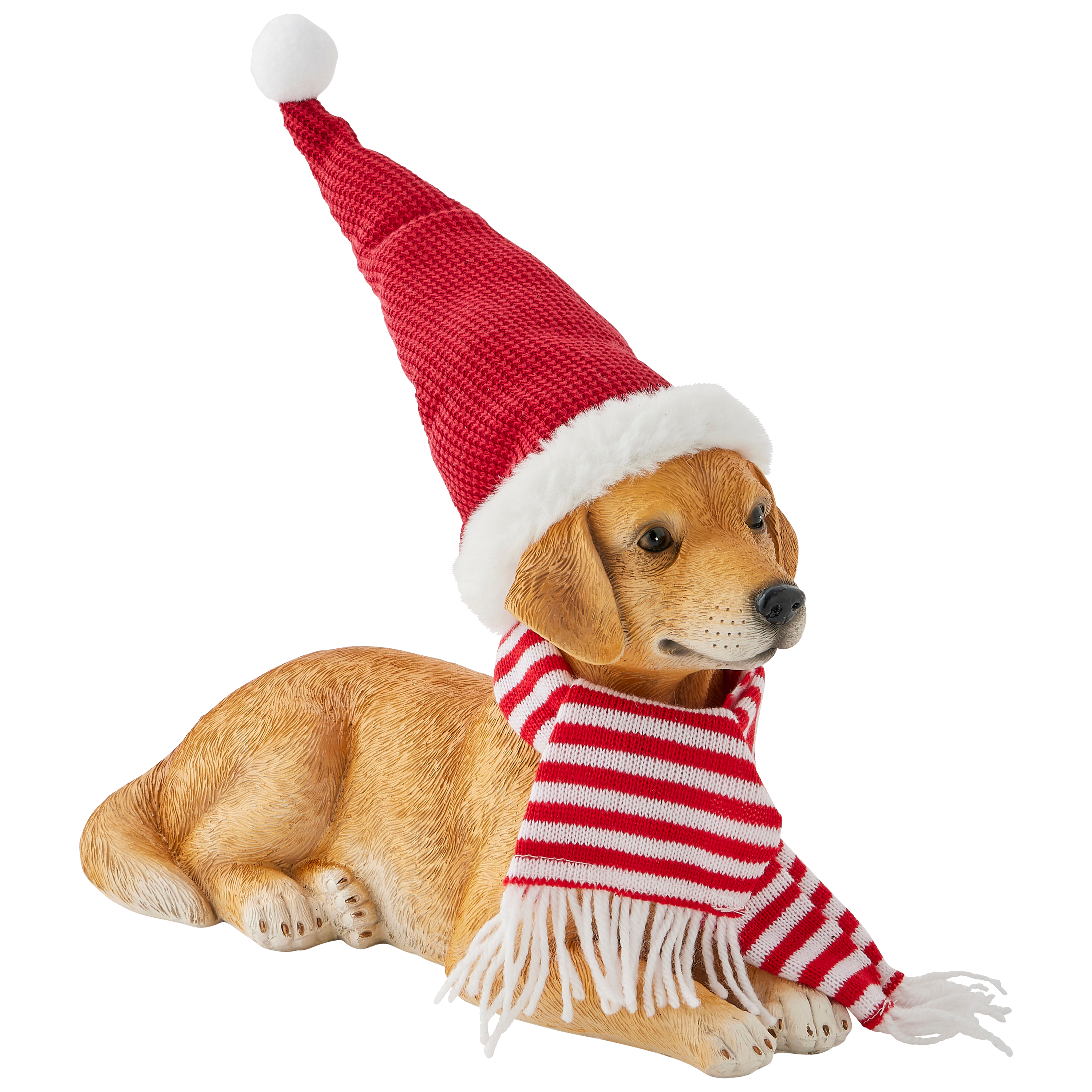 Ecloz - Chien allongé chapeau de Noël H.21 cm - ECLOZ - Image 2