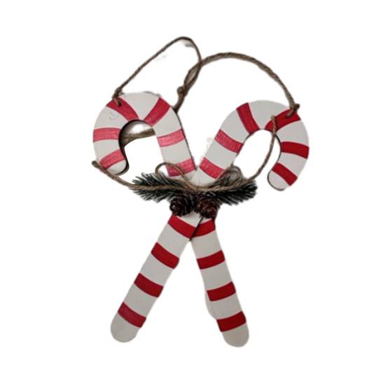 Suspension décorative de Noël - sucre d'orge double 21 cm - ECLOZ
