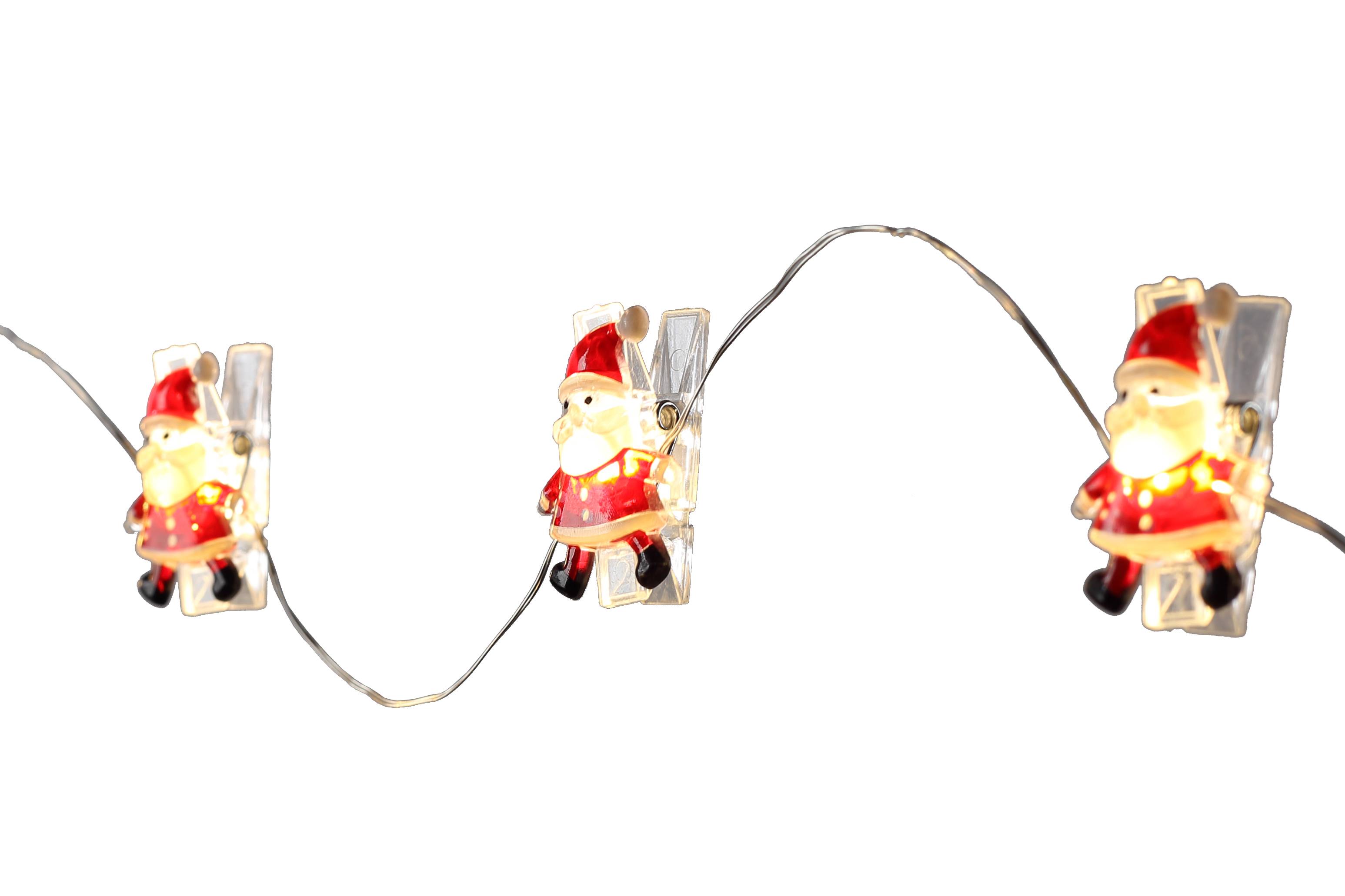 Ecloz - Guirlande Père Noël 10 micro-LED - ECLOZ