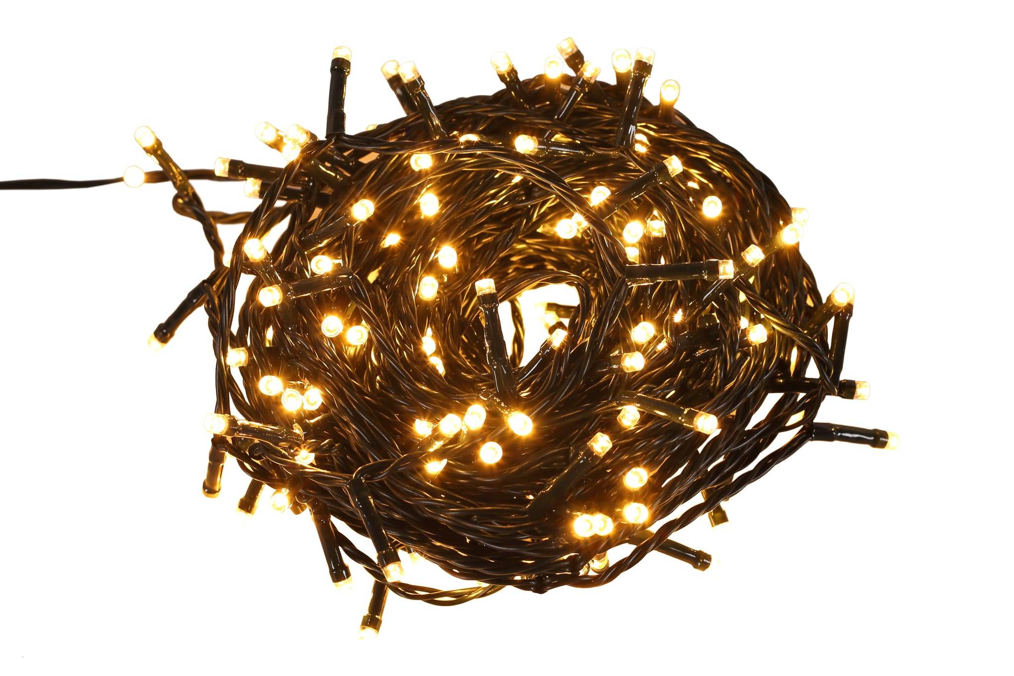 Guirlande de Noël 192 LED blanc chaud brillantes L.16 m - ECLOZ