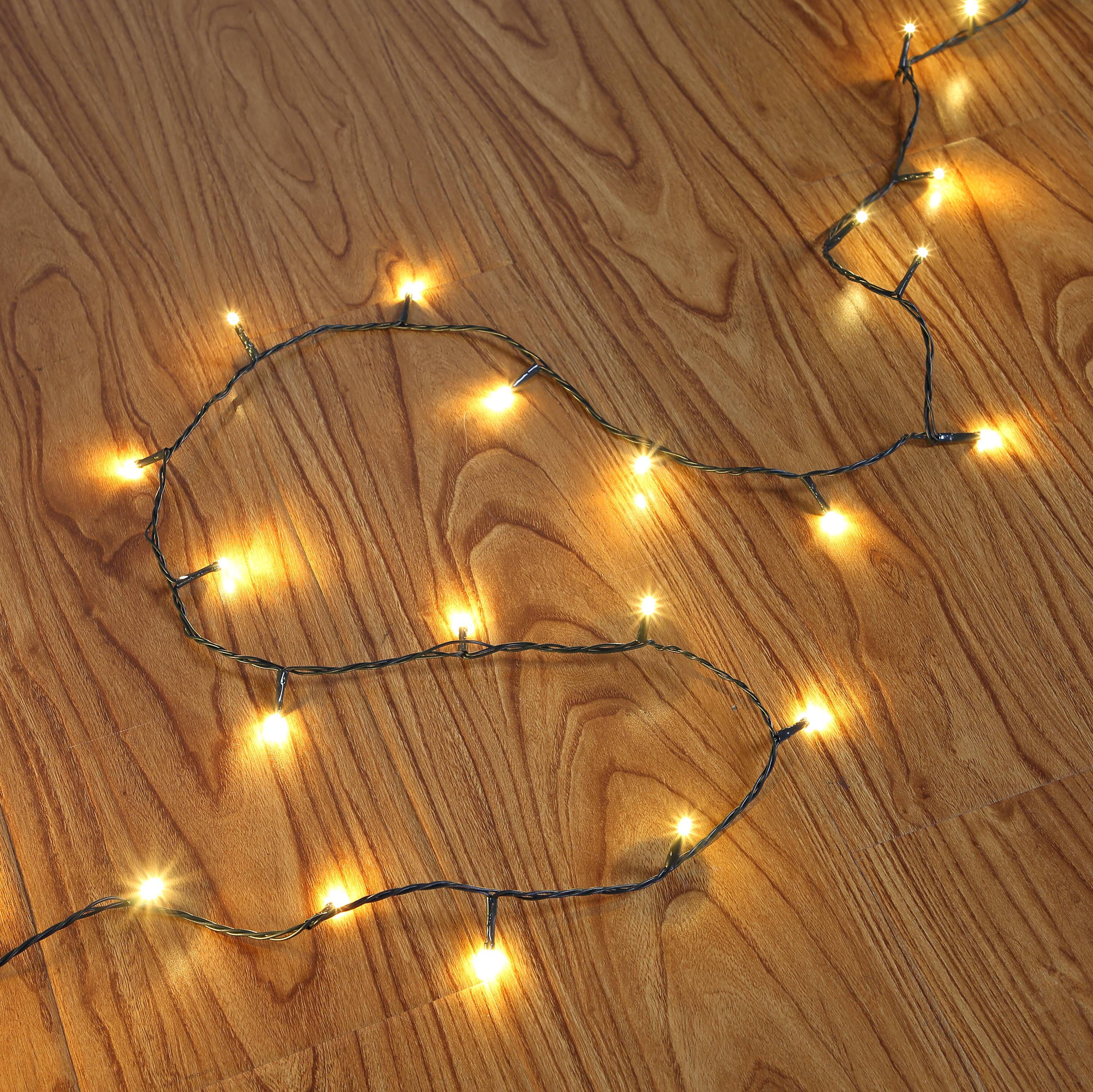 Ecloz - Guirlande de Noël 192 LED blanc chaud brillantes L.16 m - ECLOZ - Image 1
