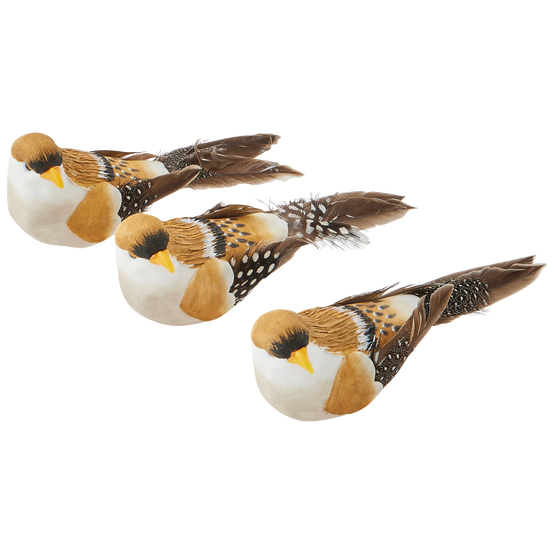 Ecloz - Assortiment de 3 clips oiseaux décoratifs de Noël en mousse - ECLOZ - Image 4