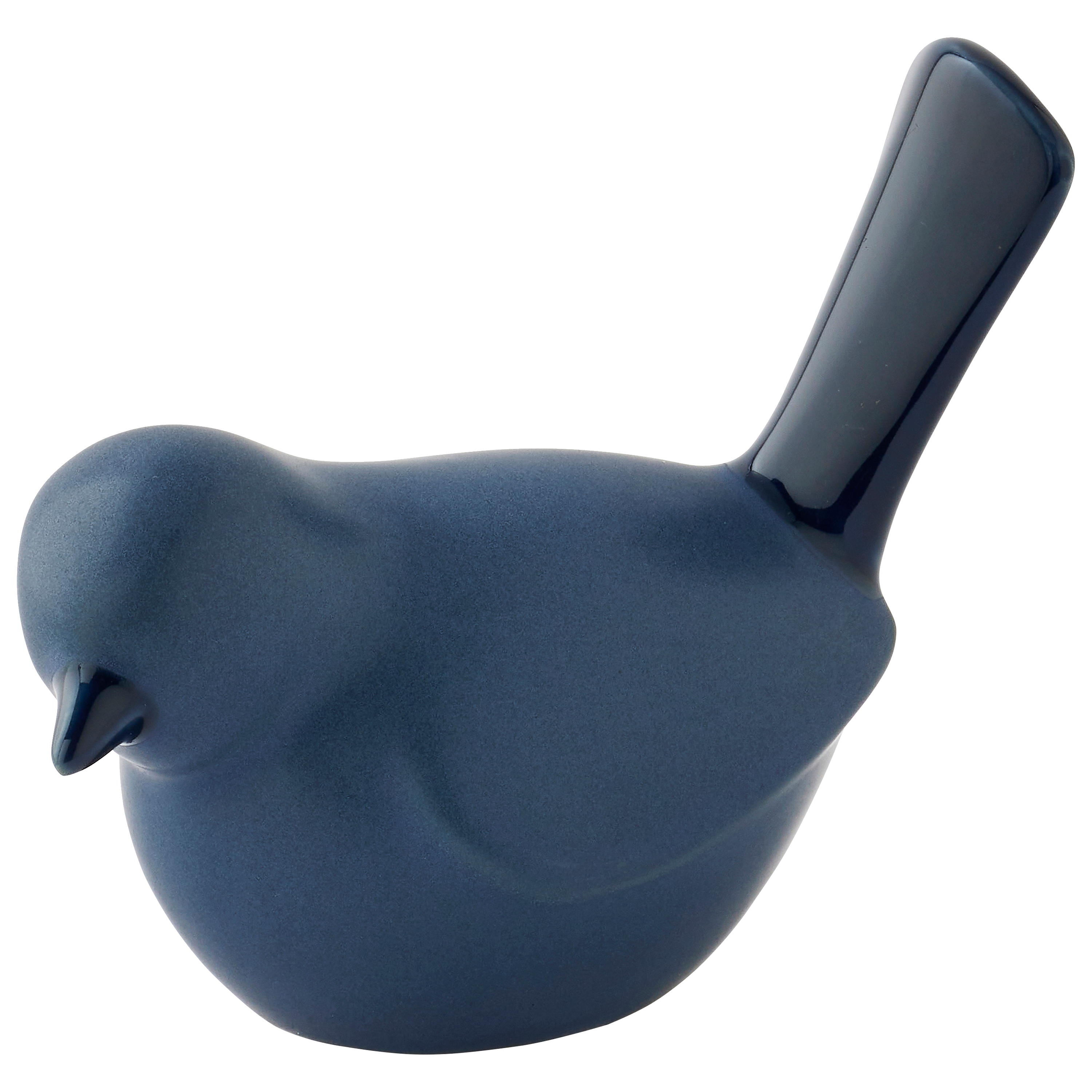 Ecloz - Oiseau tête de face bleu H.11 cm - ECLOZ - Image 1