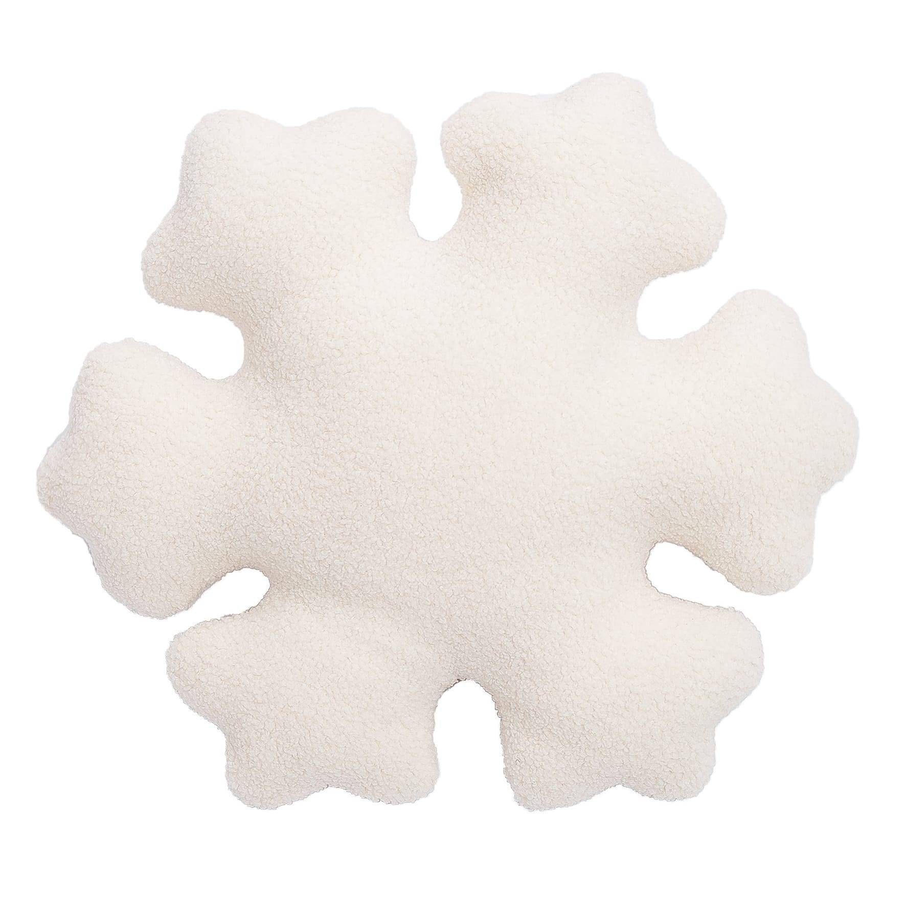 Coussin flocon blanc Ø 46 cm - ECLOZ