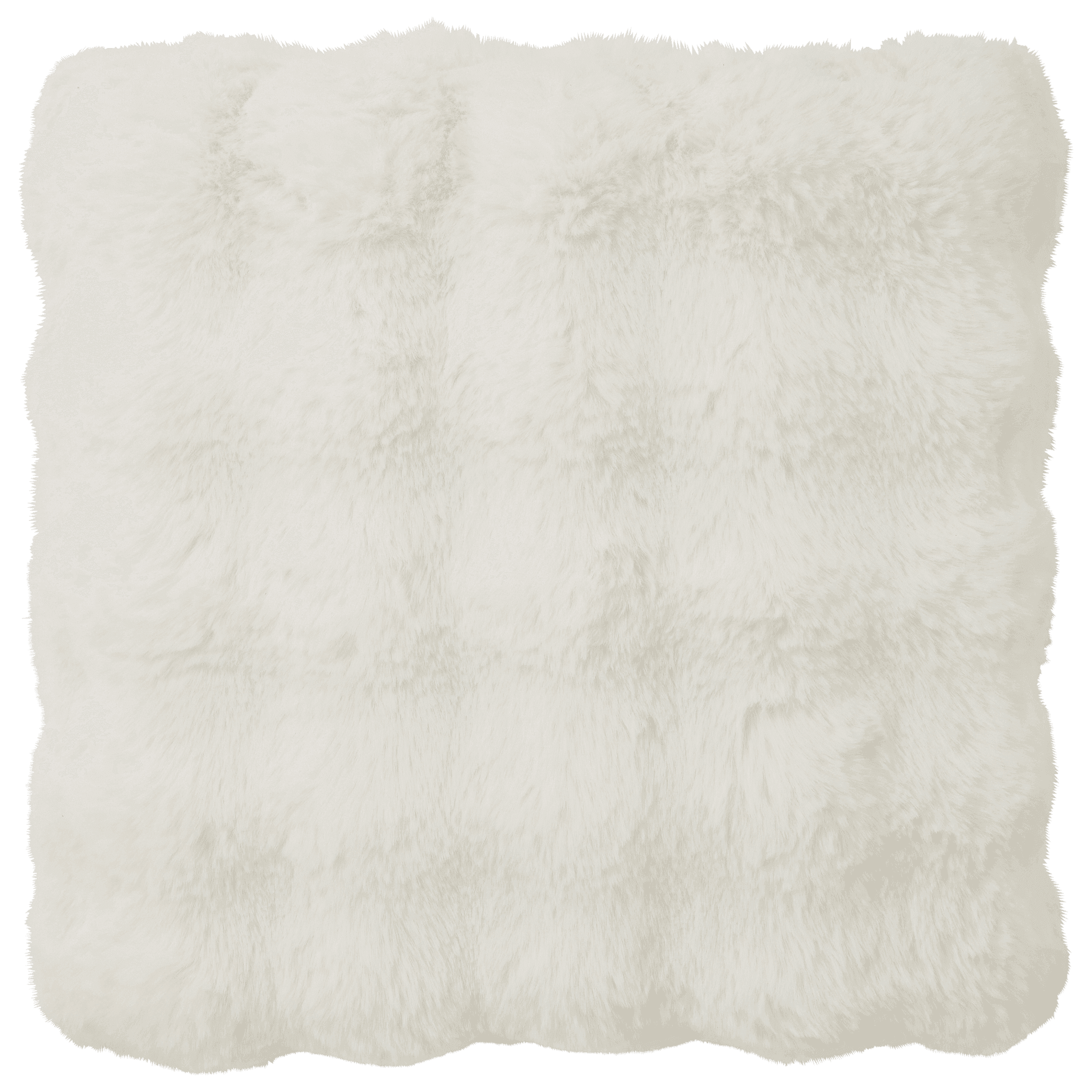 Coussin en fourrure L.45 x l.45 cm blanc - ECLOZ - Image 4