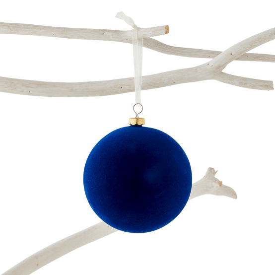 Boîte de 6 boules en plastique bleu Ø 8 cm - ECLOZ - Image 3