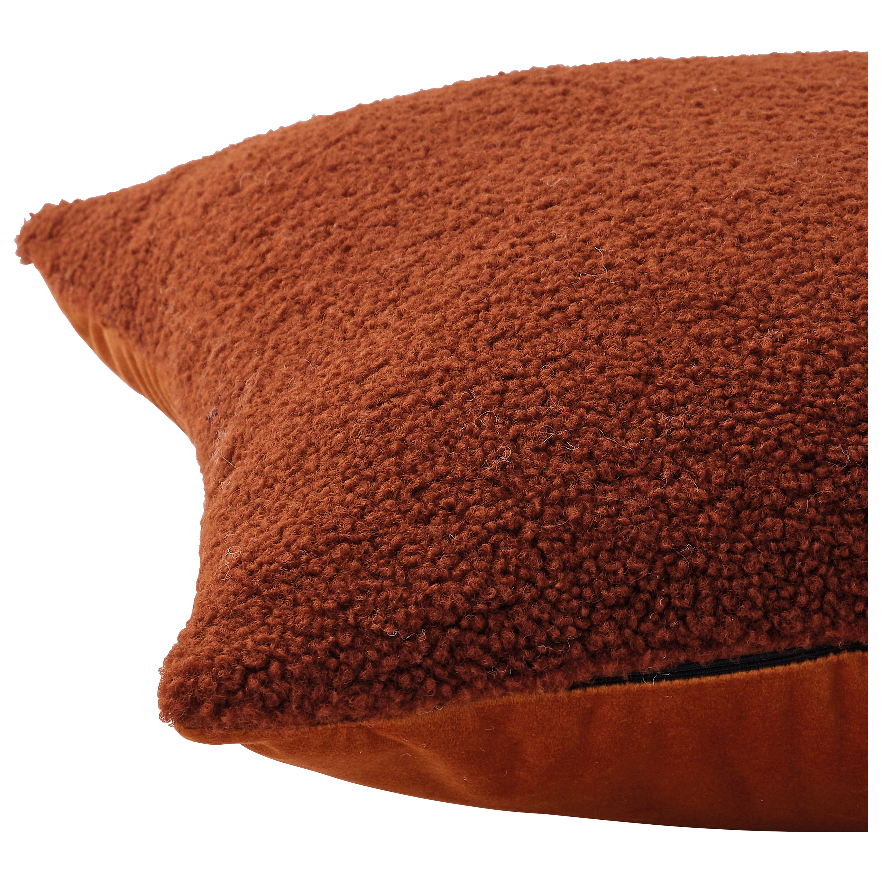 Ecloz - Coussin à bouclettes terracotta - ECLOZ - Image 4