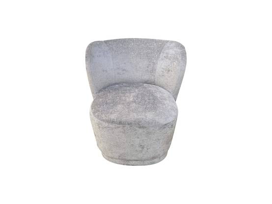 Ecloz - Fauteuil mix velours gris clair - ECLOZ - Image 1