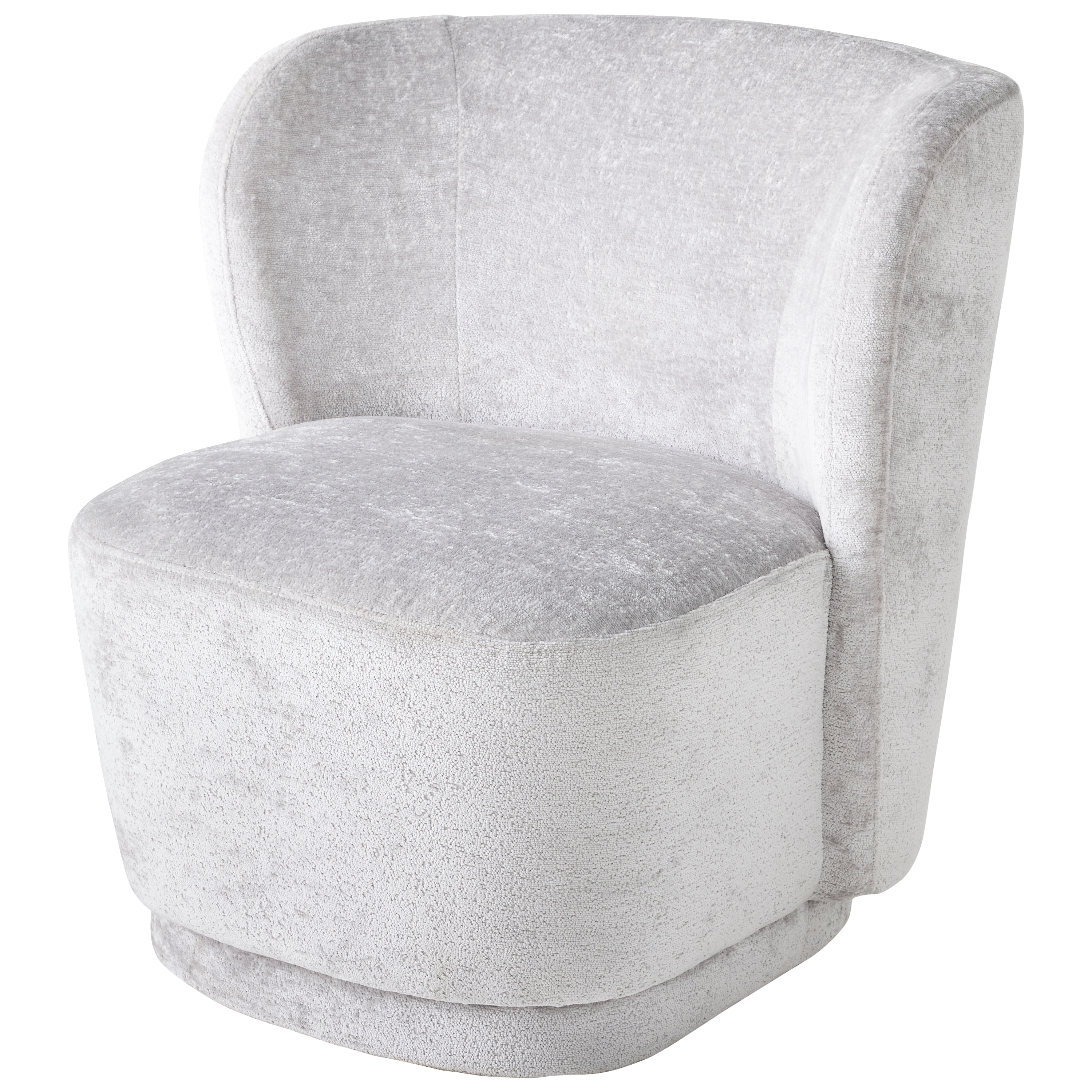 Ecloz - Fauteuil mix velours gris clair - ECLOZ - Image 2