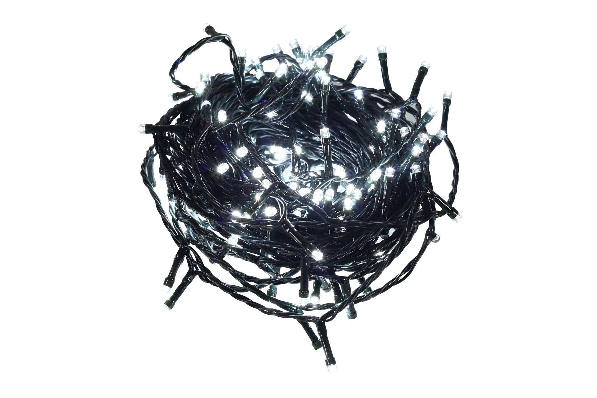 Guirlande de Noël 192 LED blanc froid brillantes L.16 m - ECLOZ
