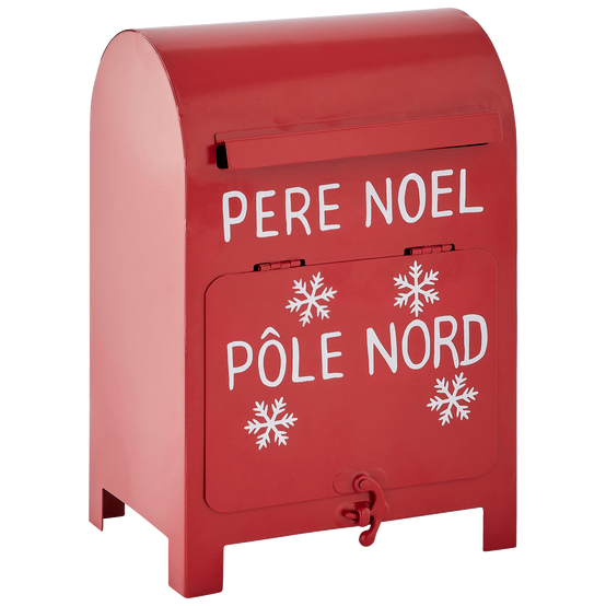 Boîte aux lettres décorative Père Noël rouge H. 23 cm - ECLOZ - Image 2