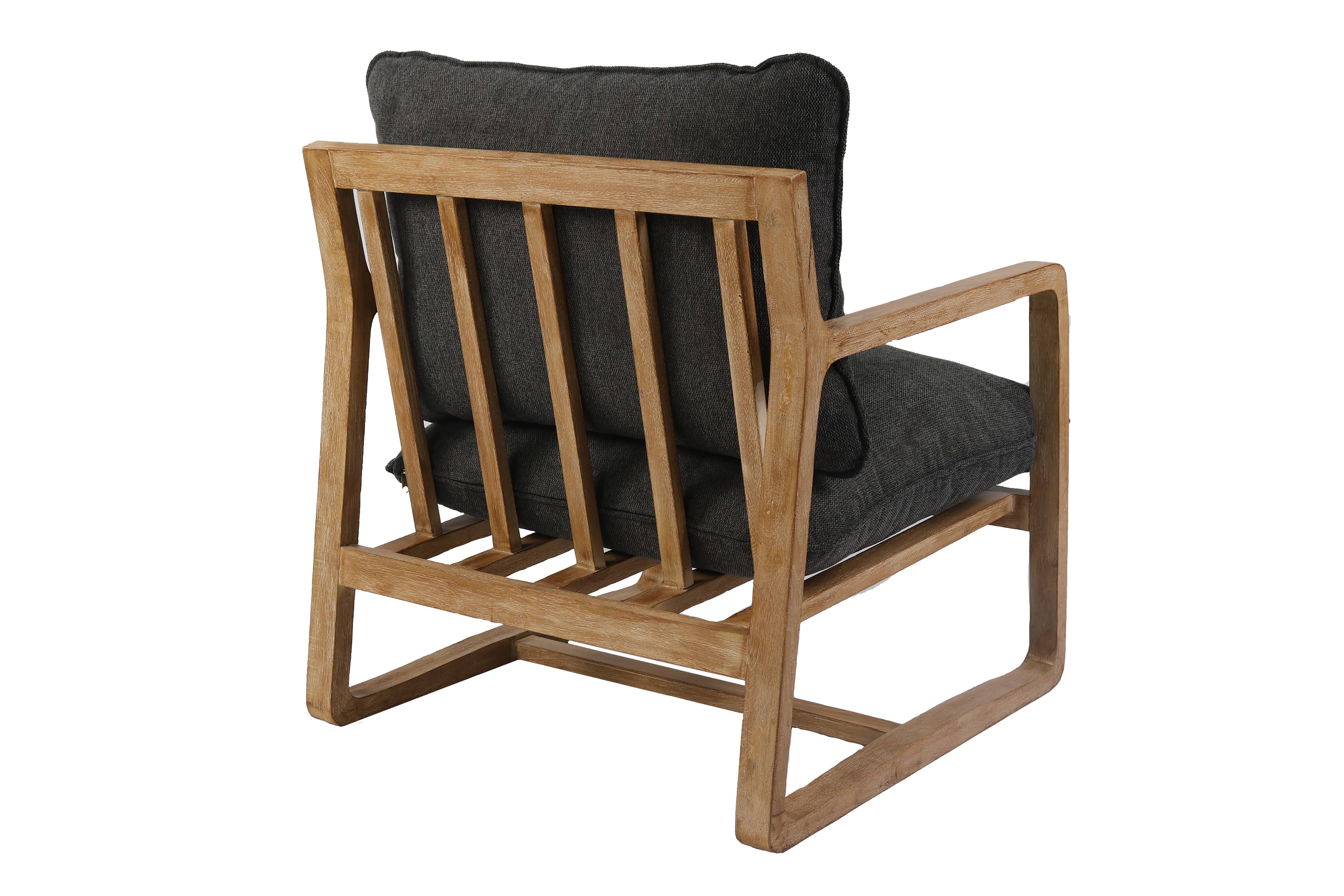 Ecloz - Fauteuil vert accoudoirs bois - ECLOZ - Image 3