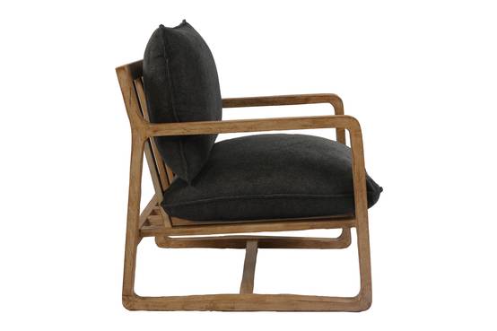 Ecloz - Fauteuil vert accoudoirs bois - ECLOZ - Image 2