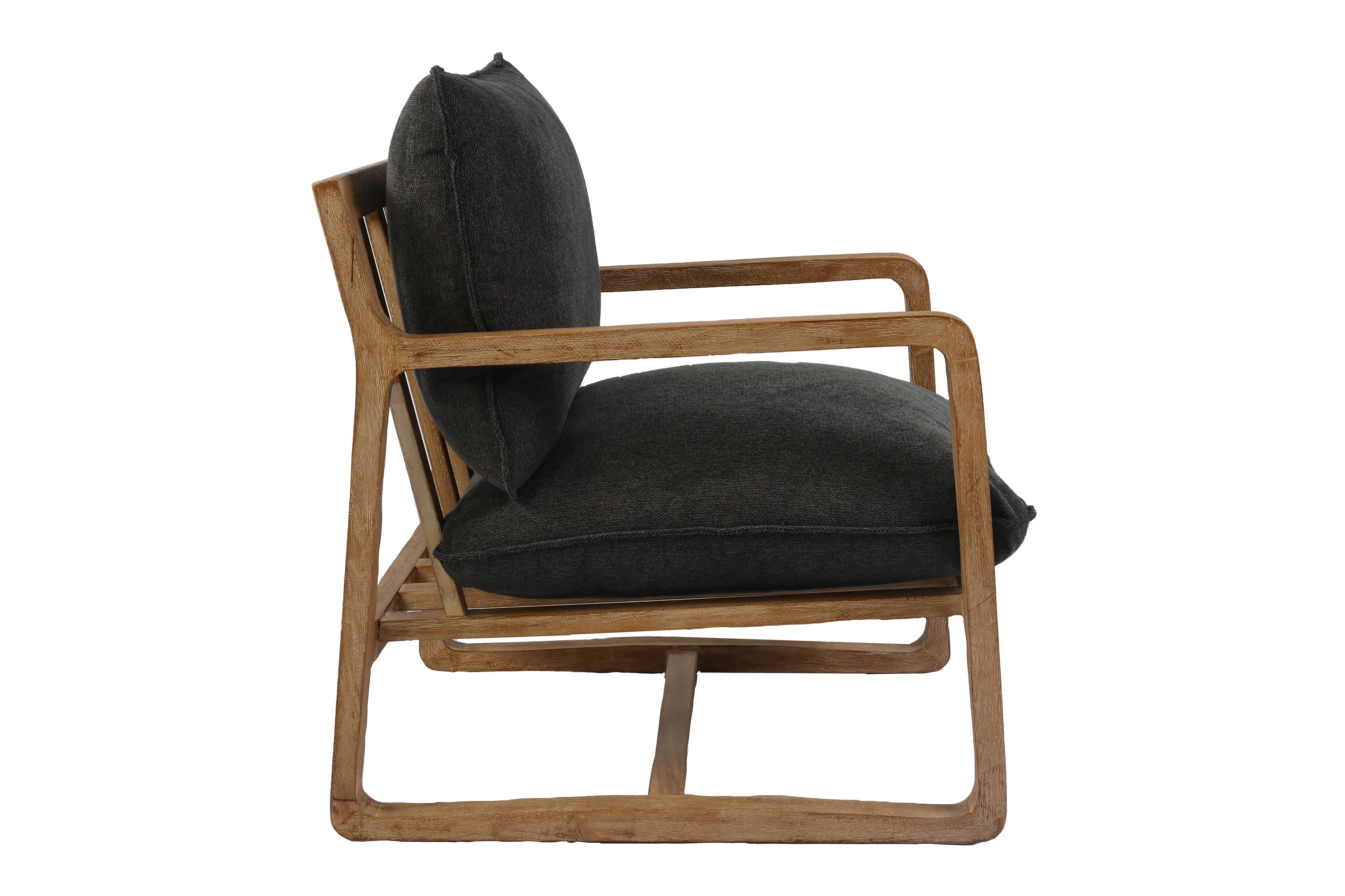 Ecloz - Fauteuil vert accoudoirs bois - ECLOZ - Image 2