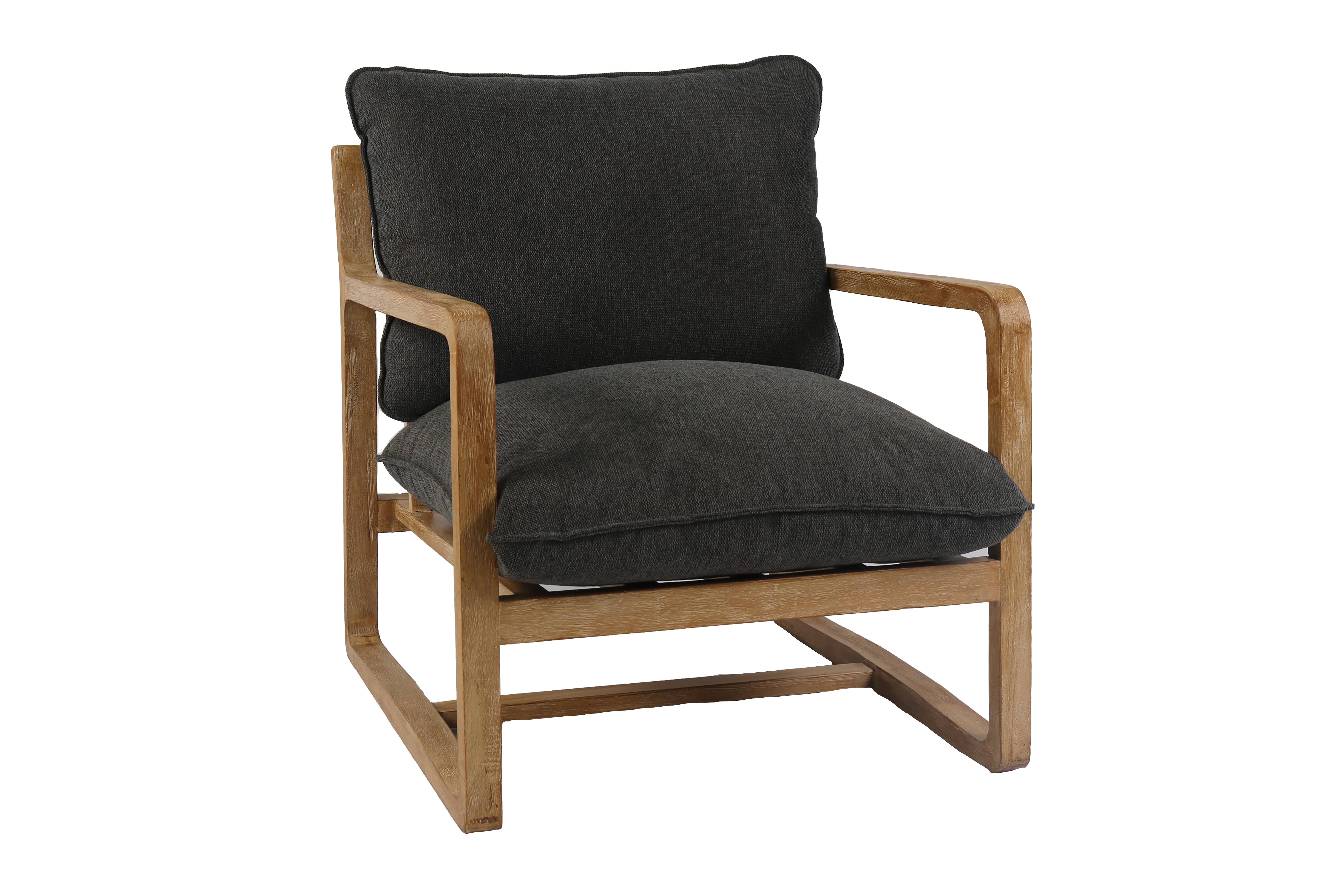 Ecloz - Fauteuil vert accoudoirs bois - ECLOZ - Image 1