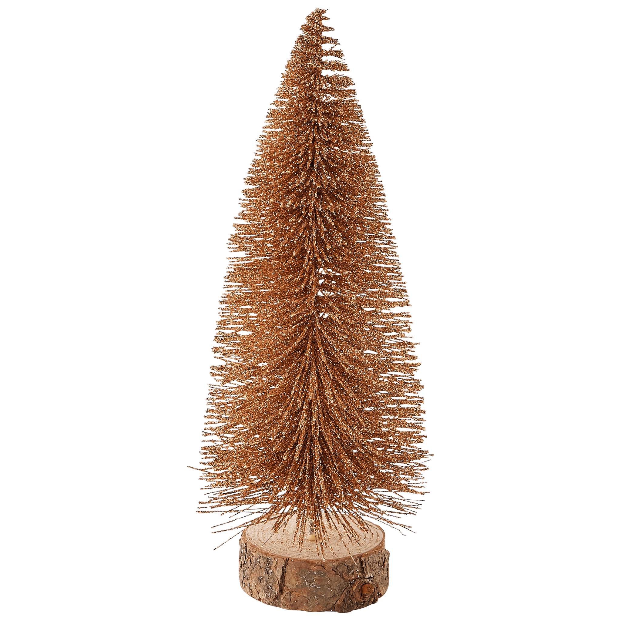 Sapin de Noël de table doré à paillettes H.23 cm - ECLOZ - Image 2