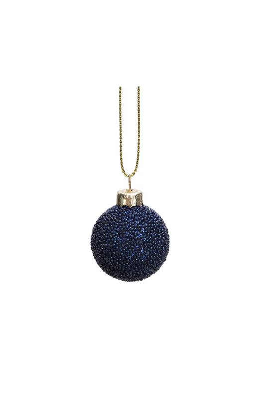 Boule de Noël perle bleue Ø 3 cm - ECLOZ