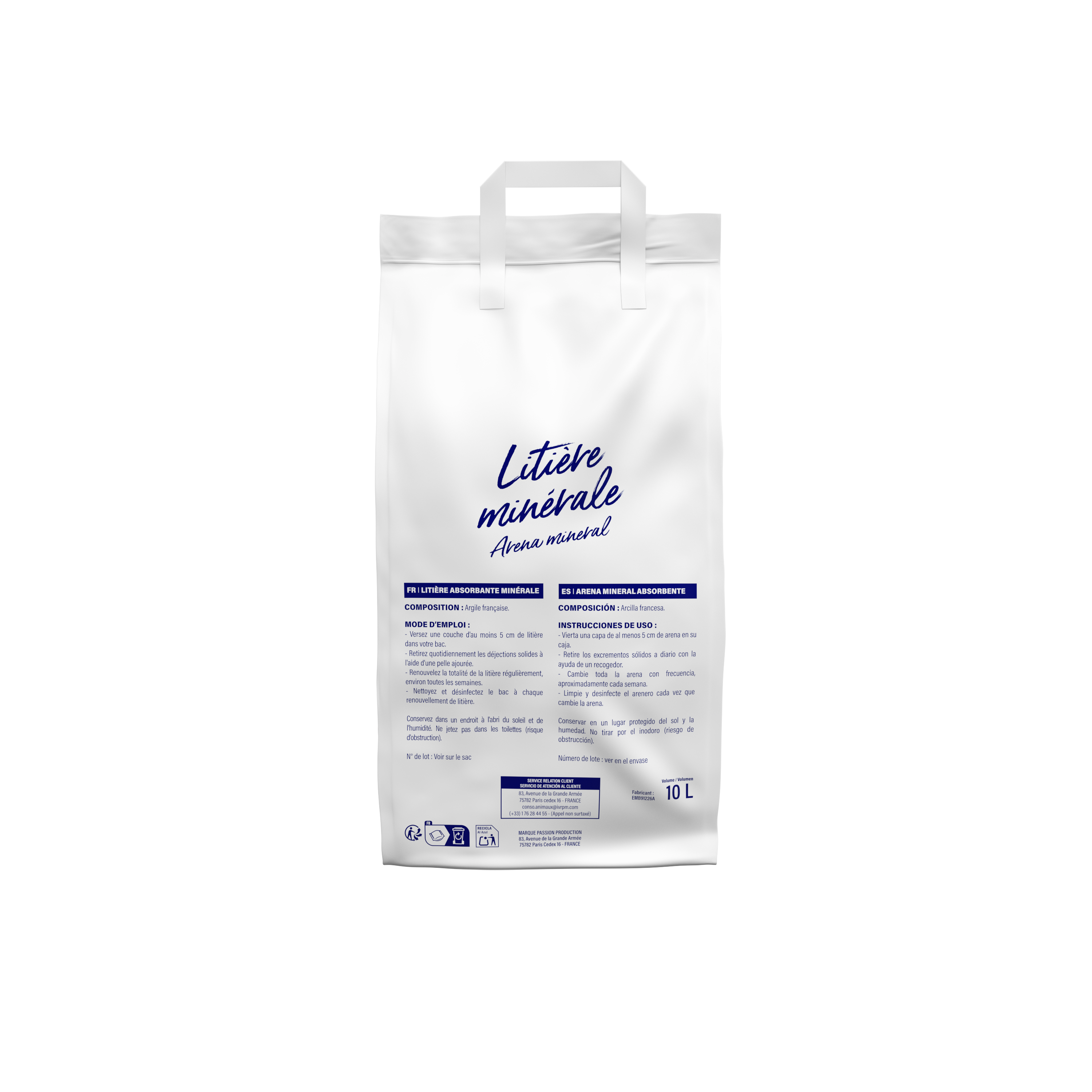 Marque Economique - Litière absorbante minérale pour chat - 10 L - Image 7