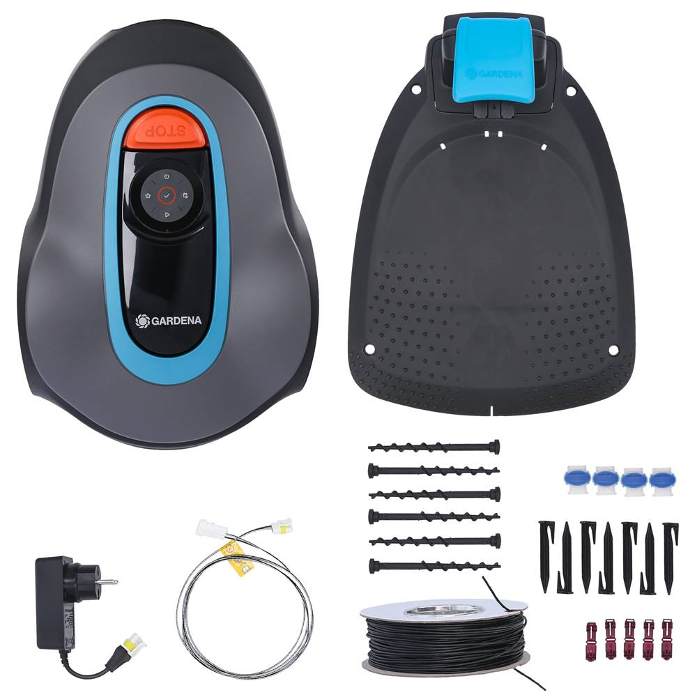 Gardena - Tondeuse robot Sileno minimo plastique multicolore L.60 cm l.50 cm H.31 cm - Husqvarna - Image 4