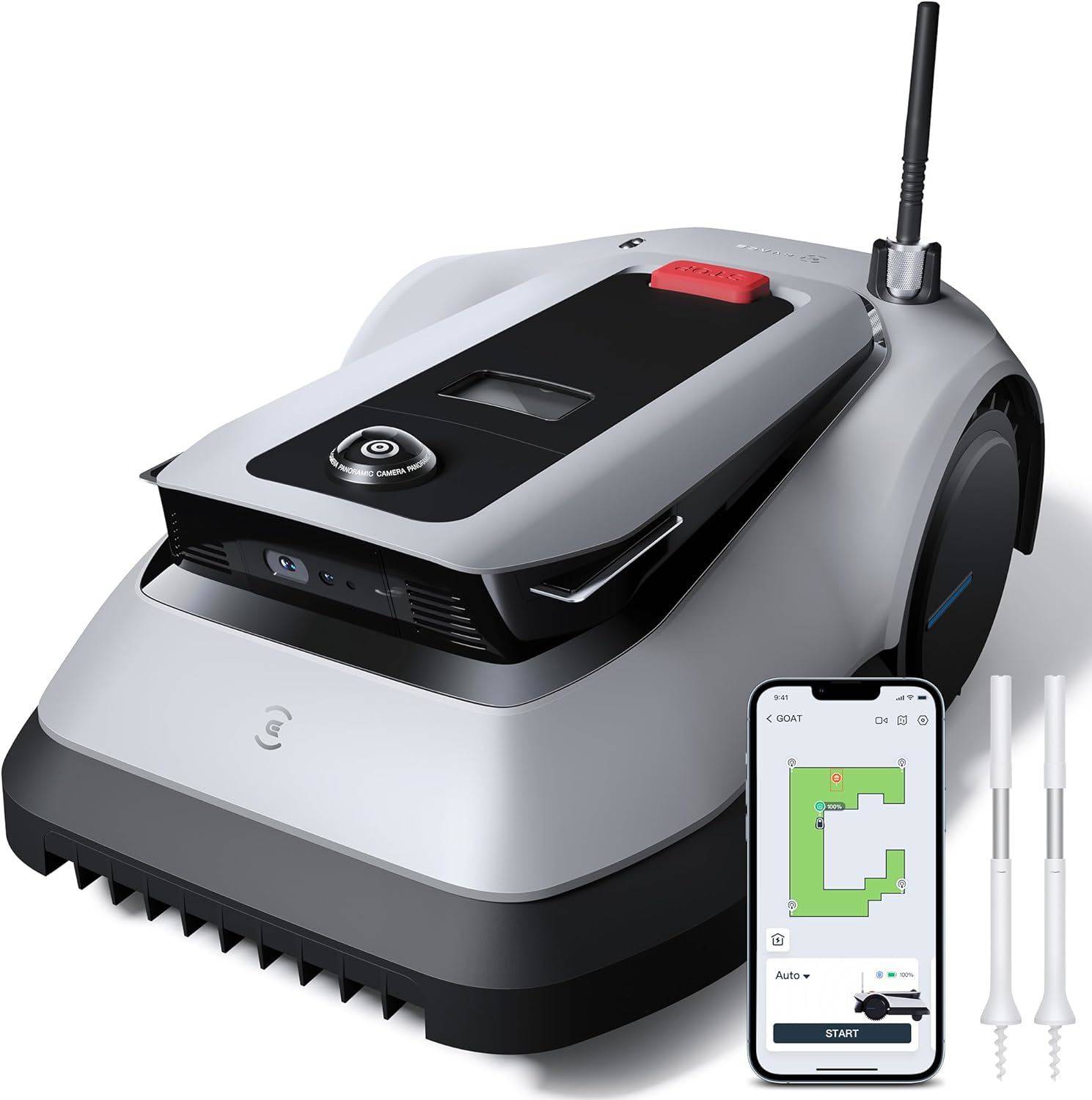 Ecovacs - Robot tondeuse GOAT G1-800 gris - ECOVACS