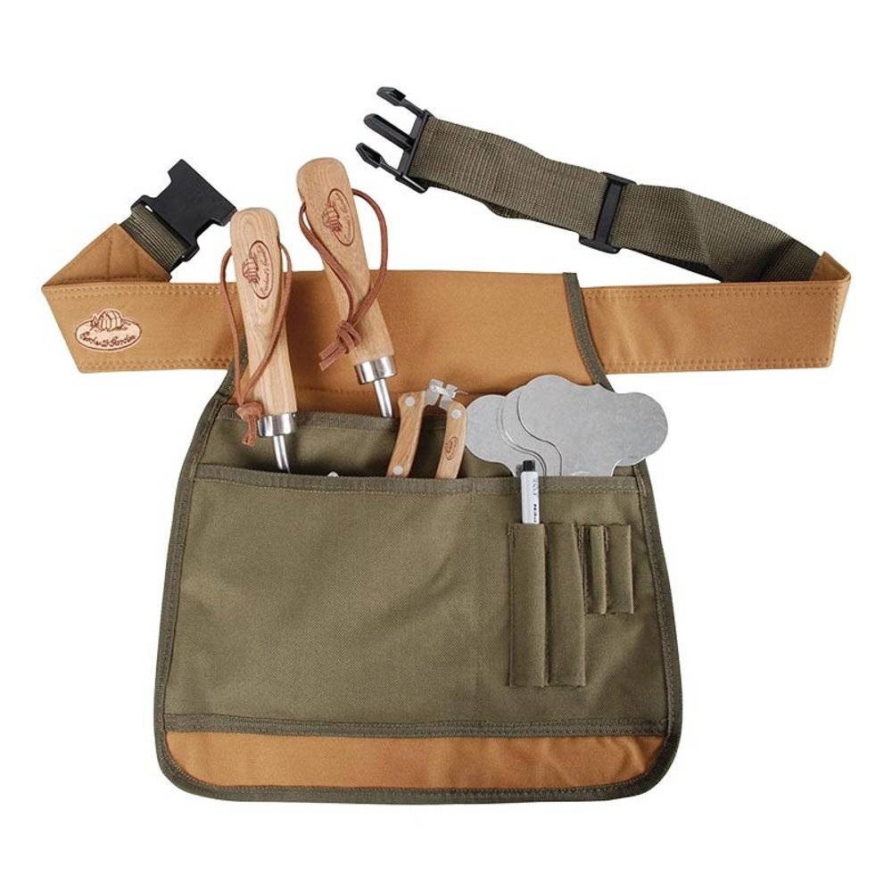 Ceinture à outils de jardin polyester vert ajustable - Esschert design bv 1 - Image 4