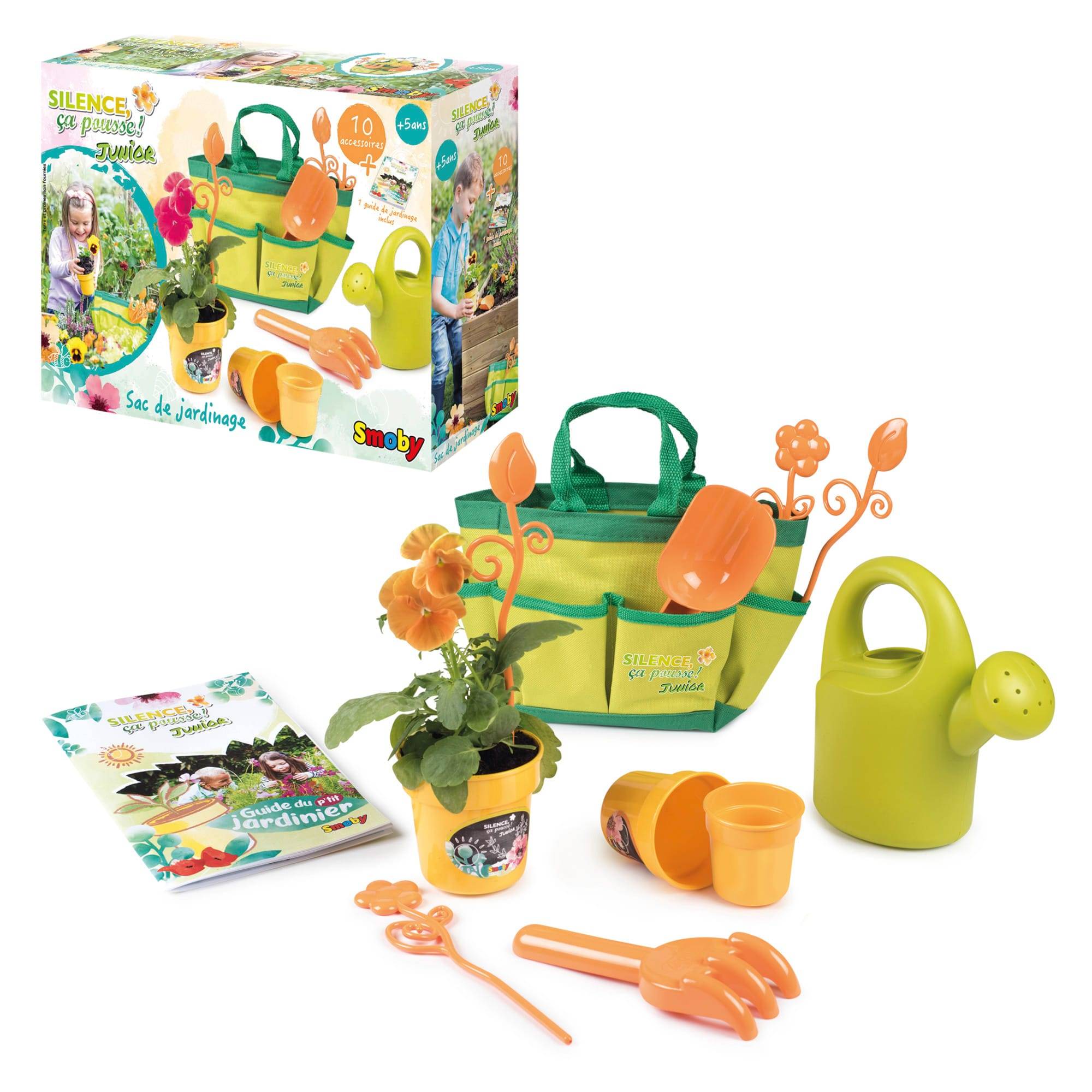 Smoby - Sac en tissu de jardinage enfant