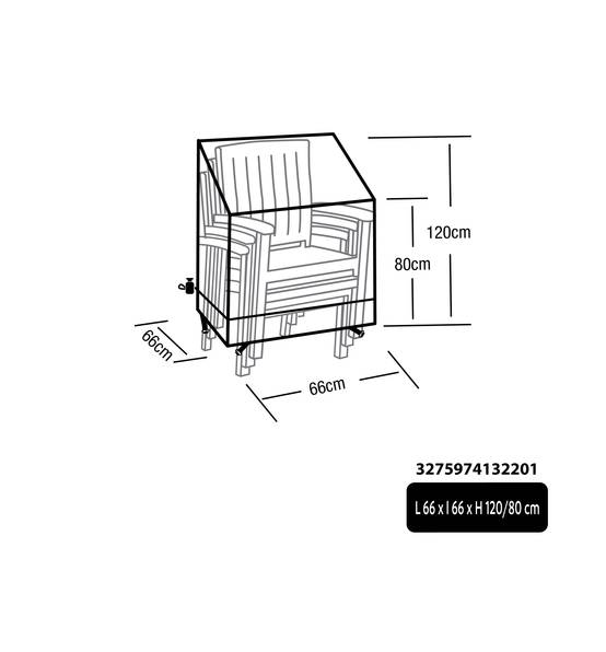 Ecloz - Housse de protection pour chaises empilables ECLOZ