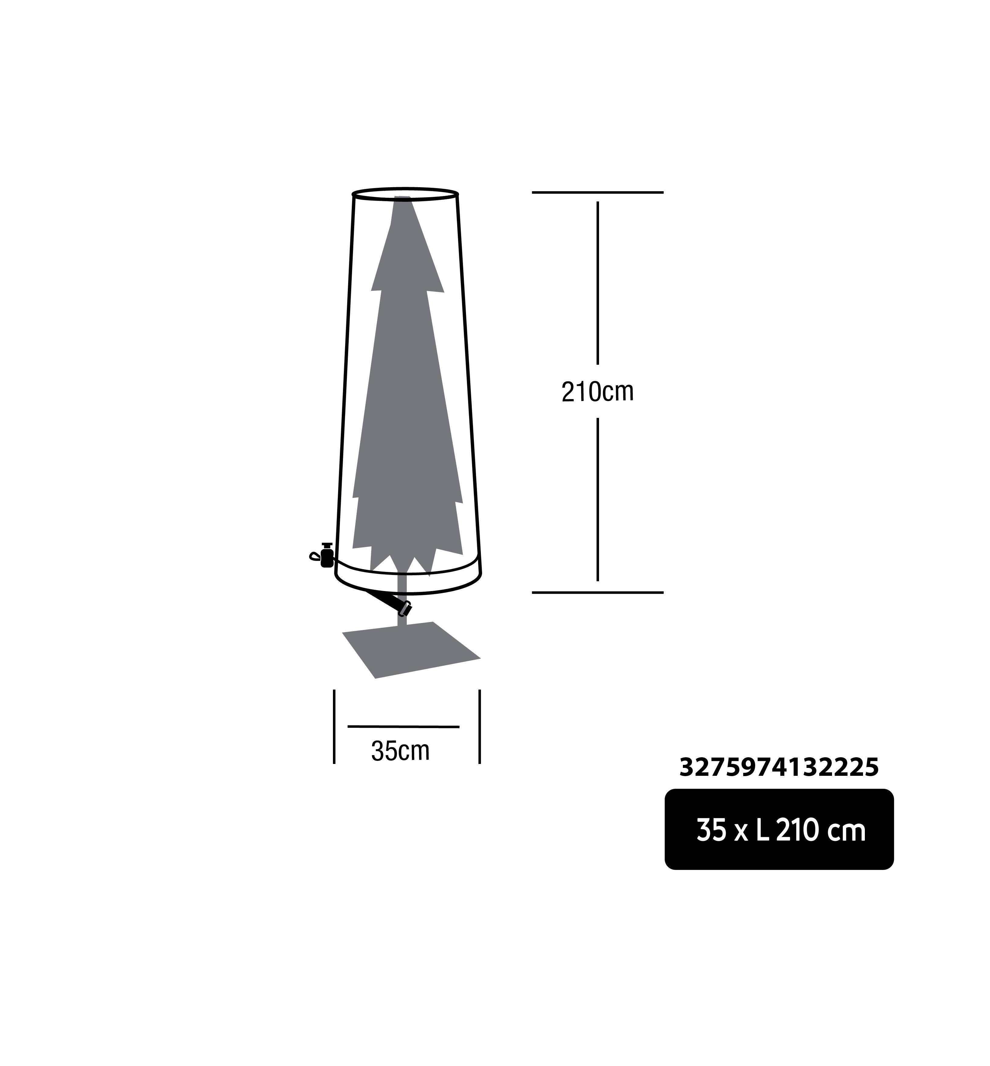 Ecloz - Housse de protection parasol droit ECLOZ