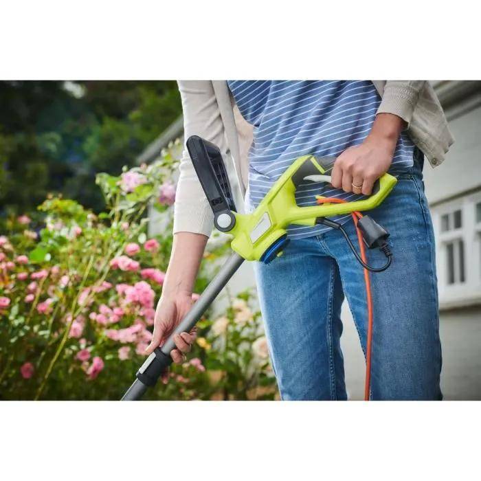 Coupe-bordures électrique torsadé vert anthracite Ø coupe 27 cm Ø fil 2 x 1,65 mm - Ryobi - Image 2