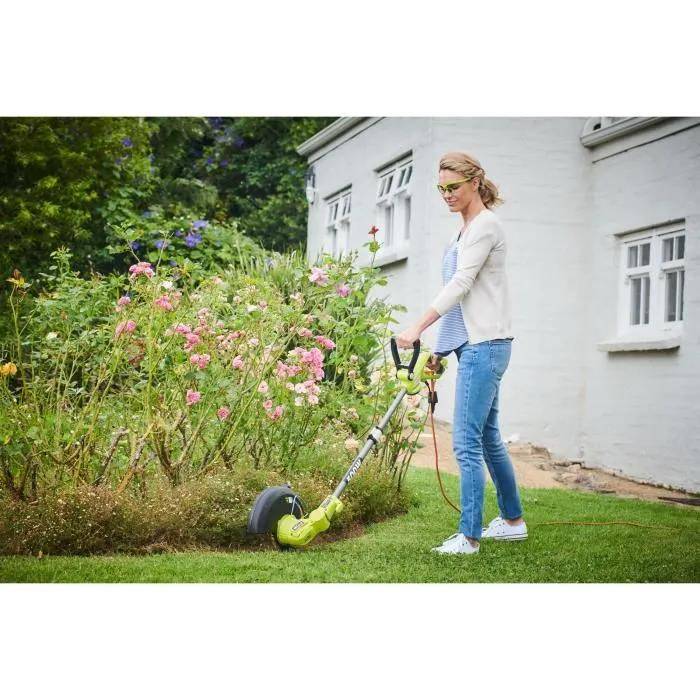Coupe-bordures électrique torsadé vert anthracite Ø coupe 27 cm Ø fil 2 x 1,65 mm - Ryobi - Image 5