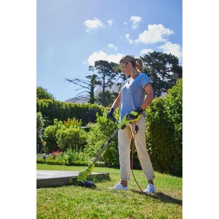 Coupe-bordures électrique torsadé vert anthracite Ø coupe 27 cm Ø fil 2 x 1,65 mm - Ryobi - Image 3