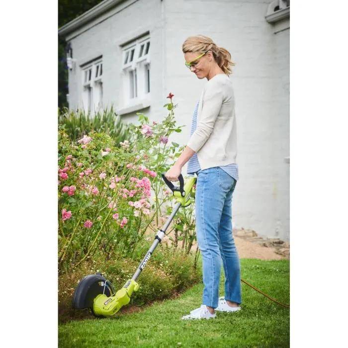 Coupe-bordures électrique torsadé vert anthracite Ø coupe 27 cm Ø fil 2 x 1,65 mm - Ryobi - Image 9